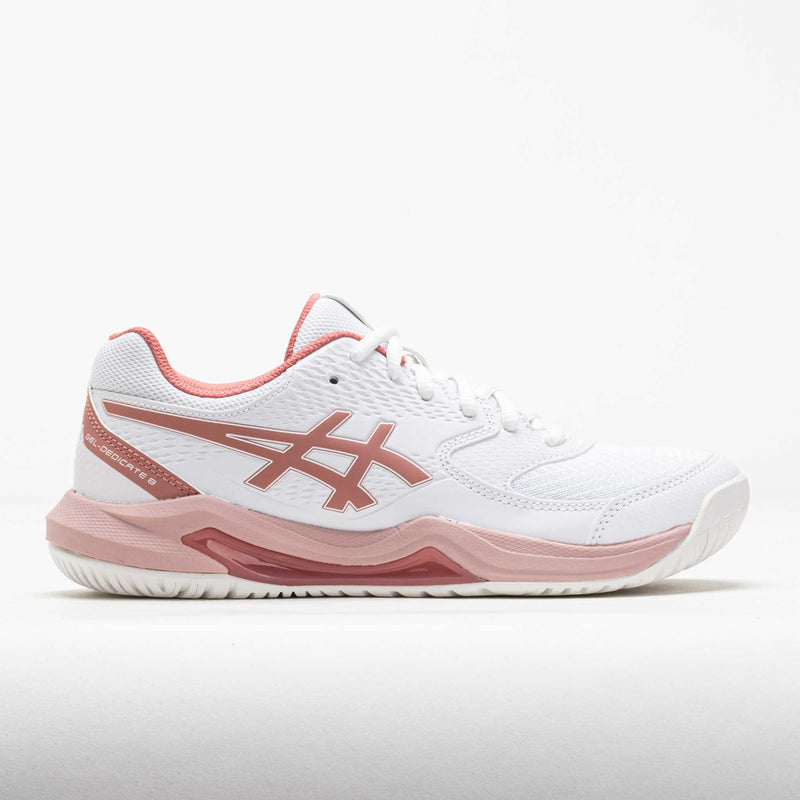 ASICS GEL-Dedicate 8 Women's White/Rose Rouge – Holabird Sports