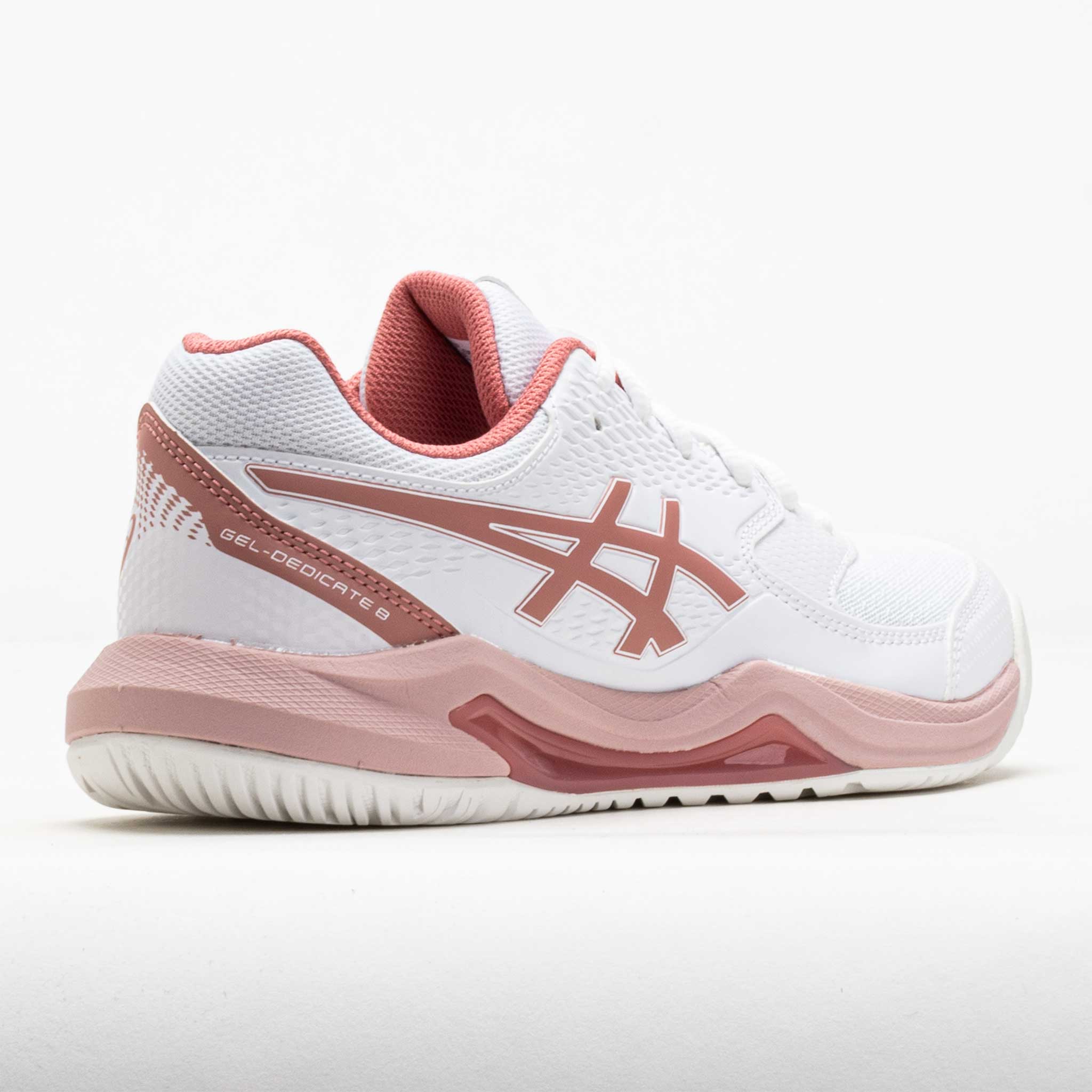 ASICS GEL-Dedicate 8 Women's White/Rose Rouge – Holabird Sports