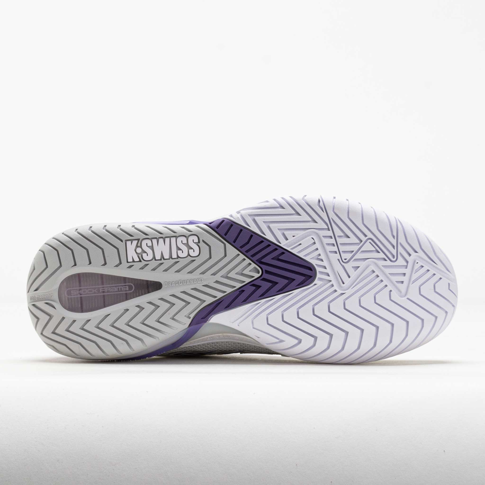 K-Swiss Ultrashot 4 Women's White/Lunar Rock/Purple Haze