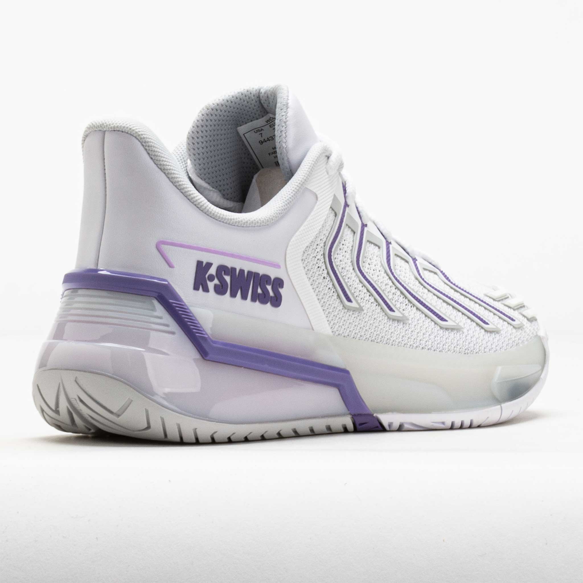 K-Swiss Ultrashot 4 Women's White/Lunar Rock/Purple Haze