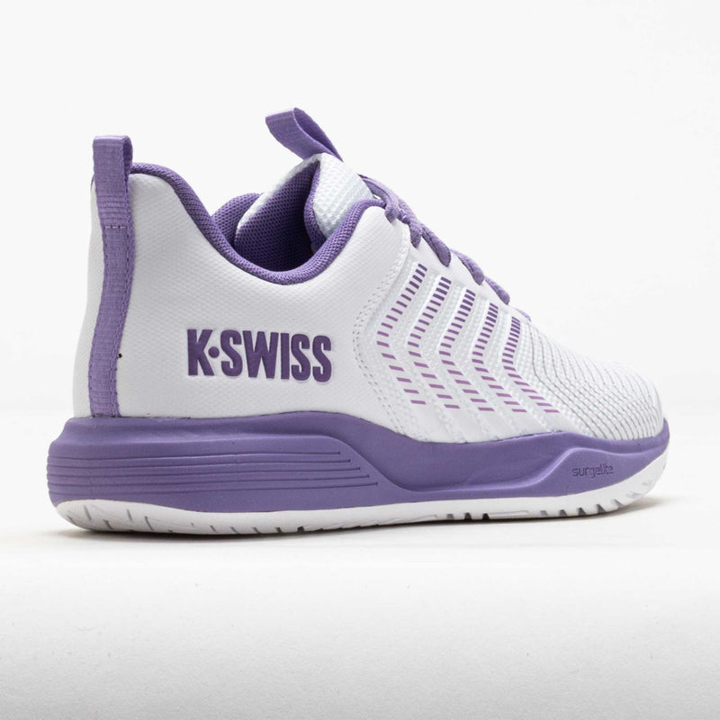 BELLGIO ホワイト スリムフィット 28 パープル K-Swiss Ultrashot Light Women's White/Purple Haze/Neon Lavender
