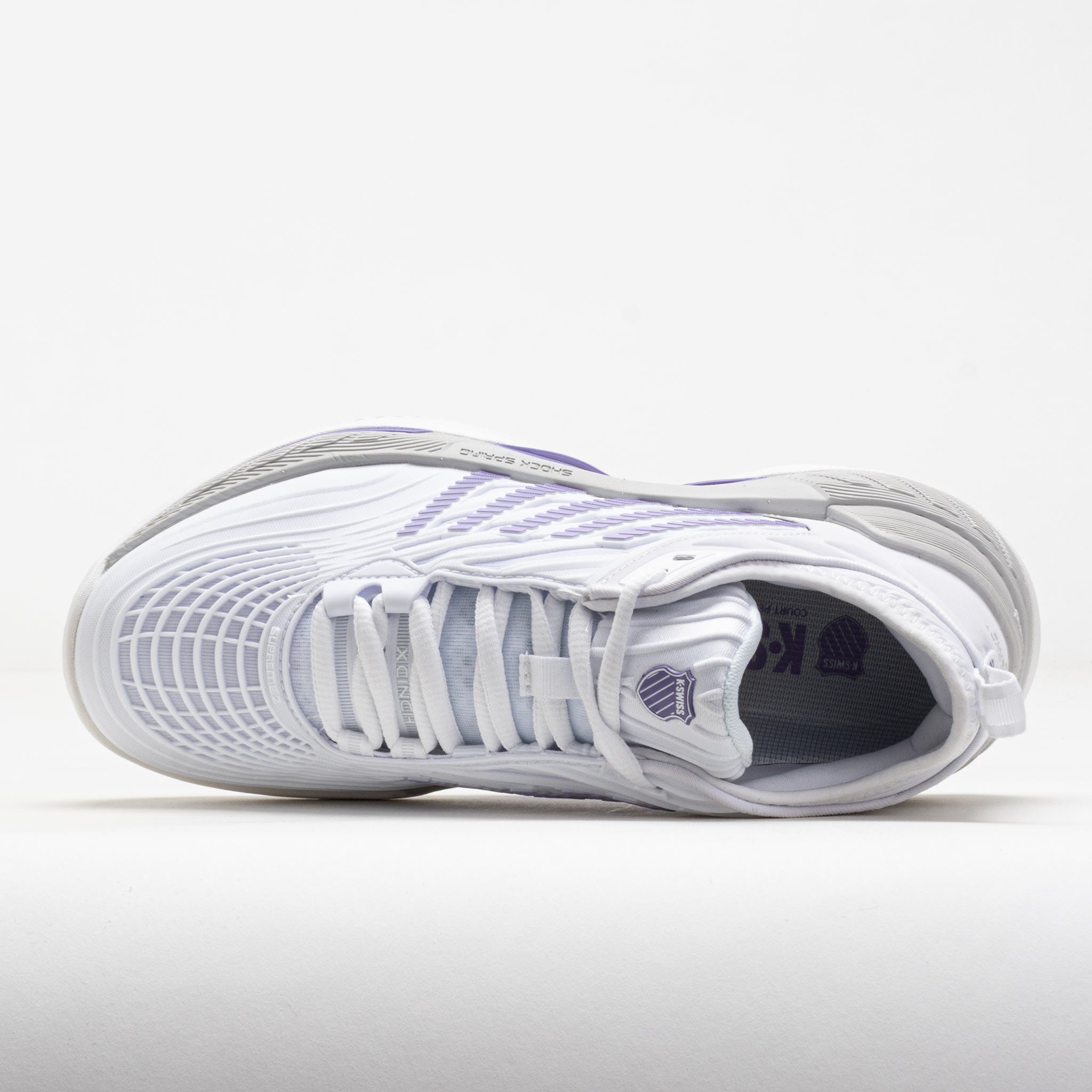 K-Swiss Hypercourt Supreme 2 Clay Women's White/Lunar Rock/Purple Haze
