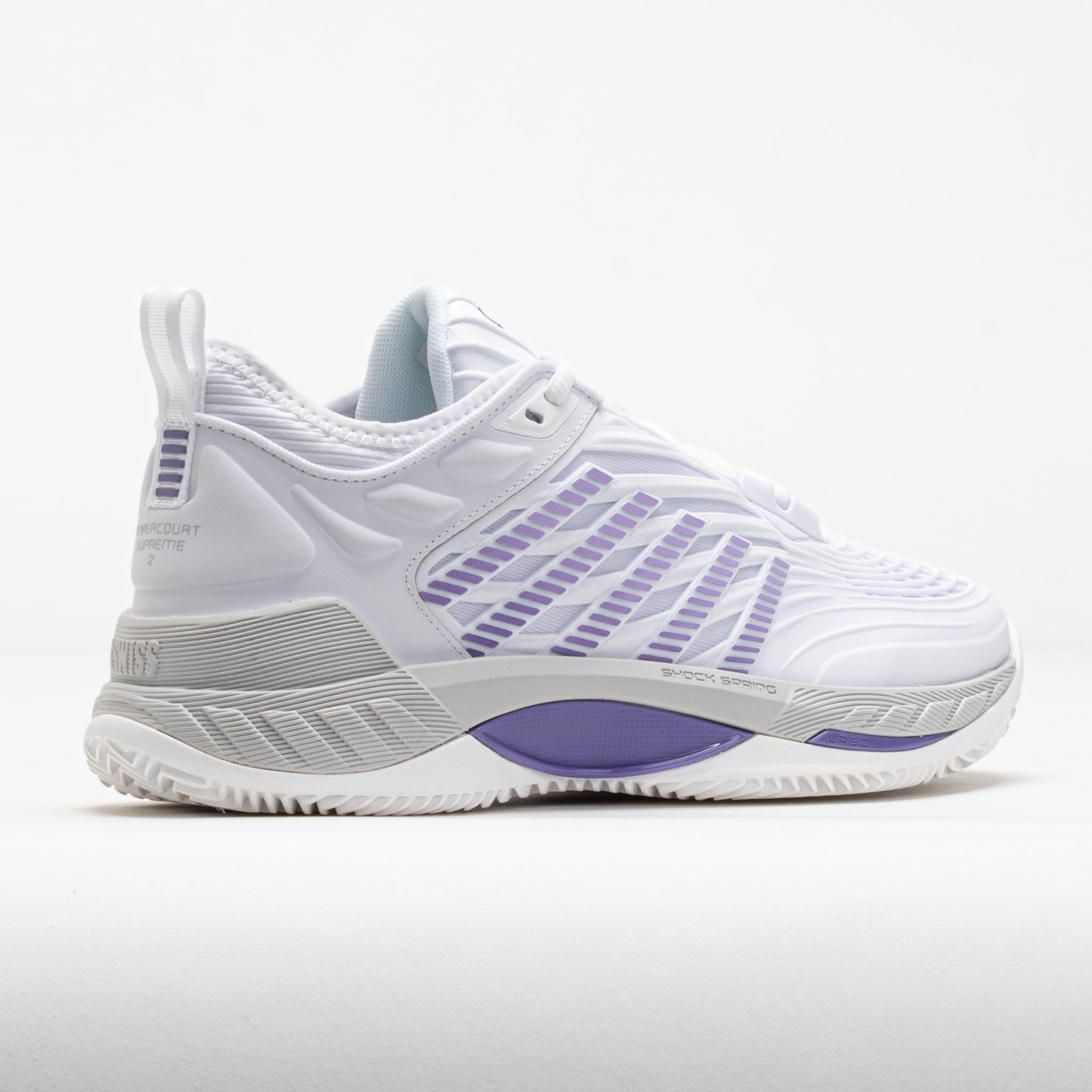 K-Swiss Hypercourt Supreme 2 Clay Women's White/Lunar Rock/Purple Haze