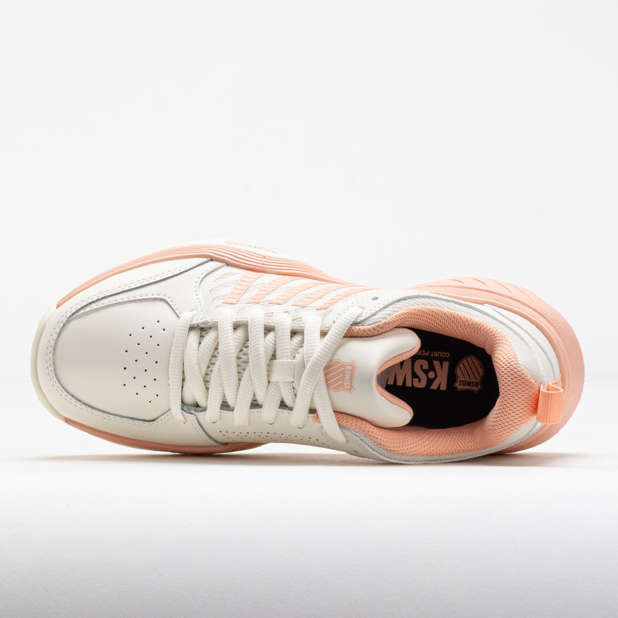 K-Swiss Court Express 2 Women's Egret/Peach Parfait – Holabird Sports