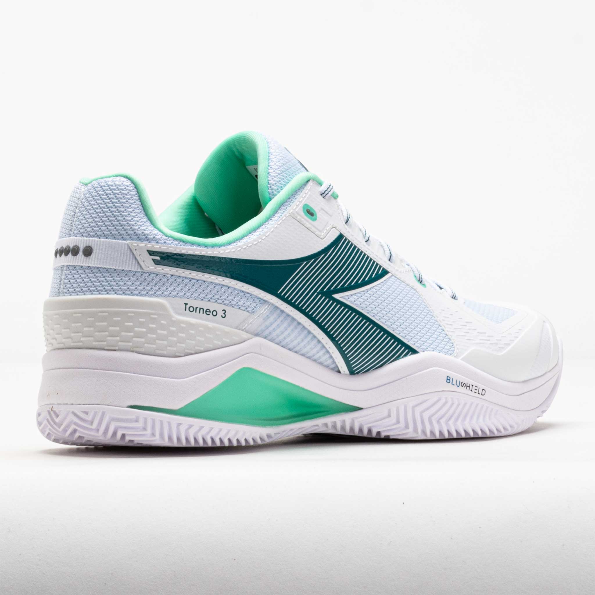 Diadora Blushield Torneo 3 Clay Men's White/Shaded Spruce
