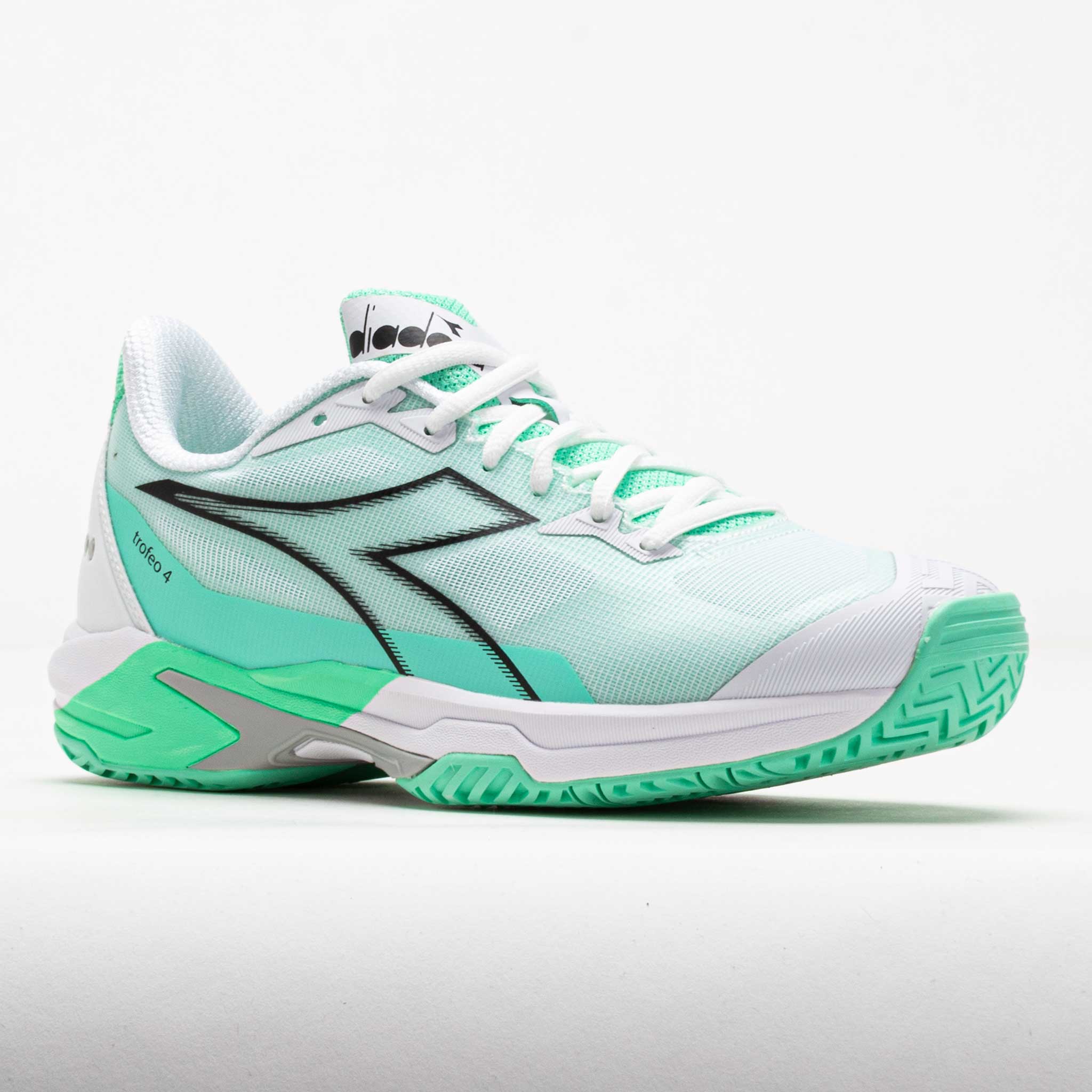 Diadora Trofeo 4 AG Women's White/Black/Cabbage – Holabird Sports