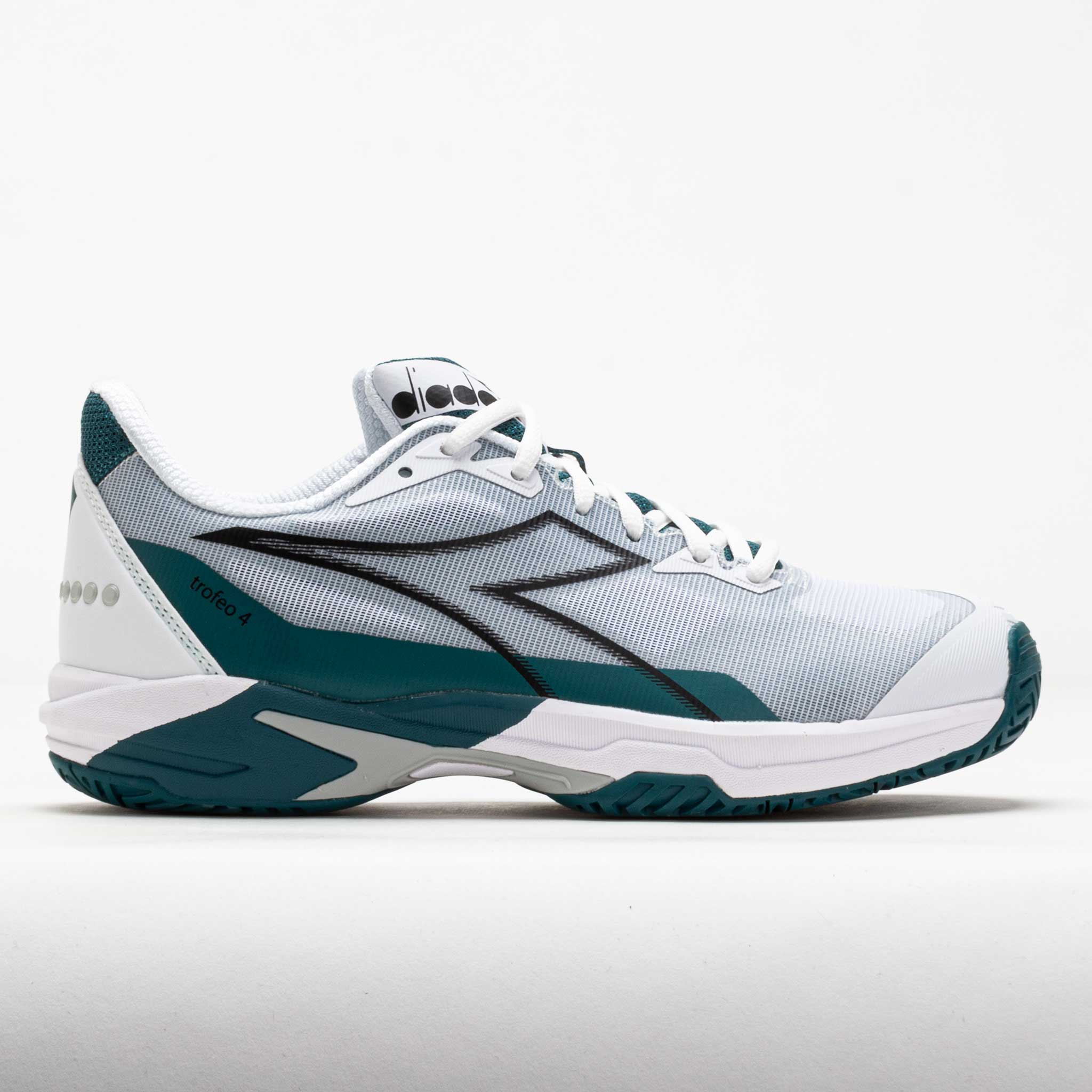 Diadora Trofeo 4 AG Men's White/Black/Shaded Spruce