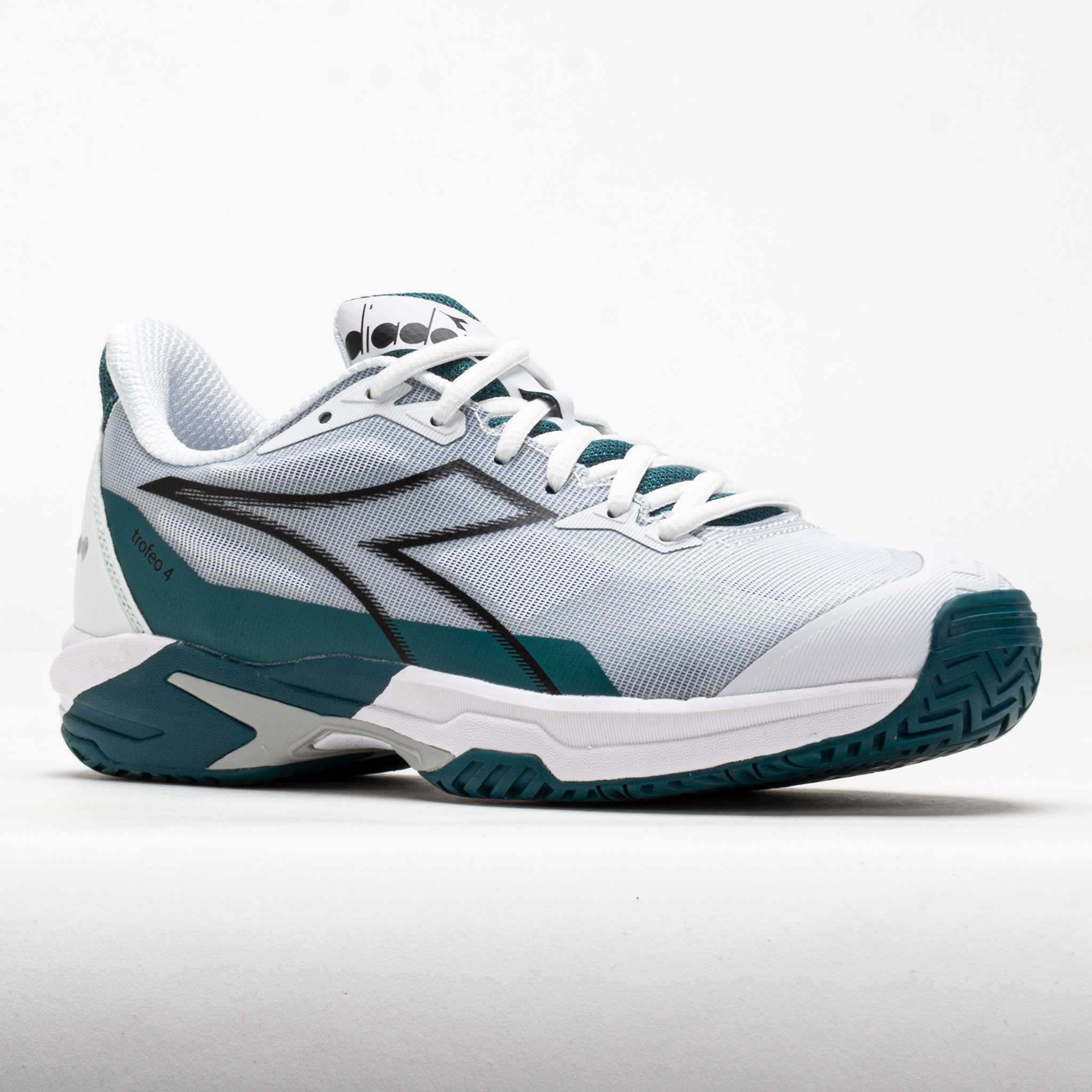 Diadora Trofeo 4 AG Men's White/Black/Shaded Spruce – Holabird Sports