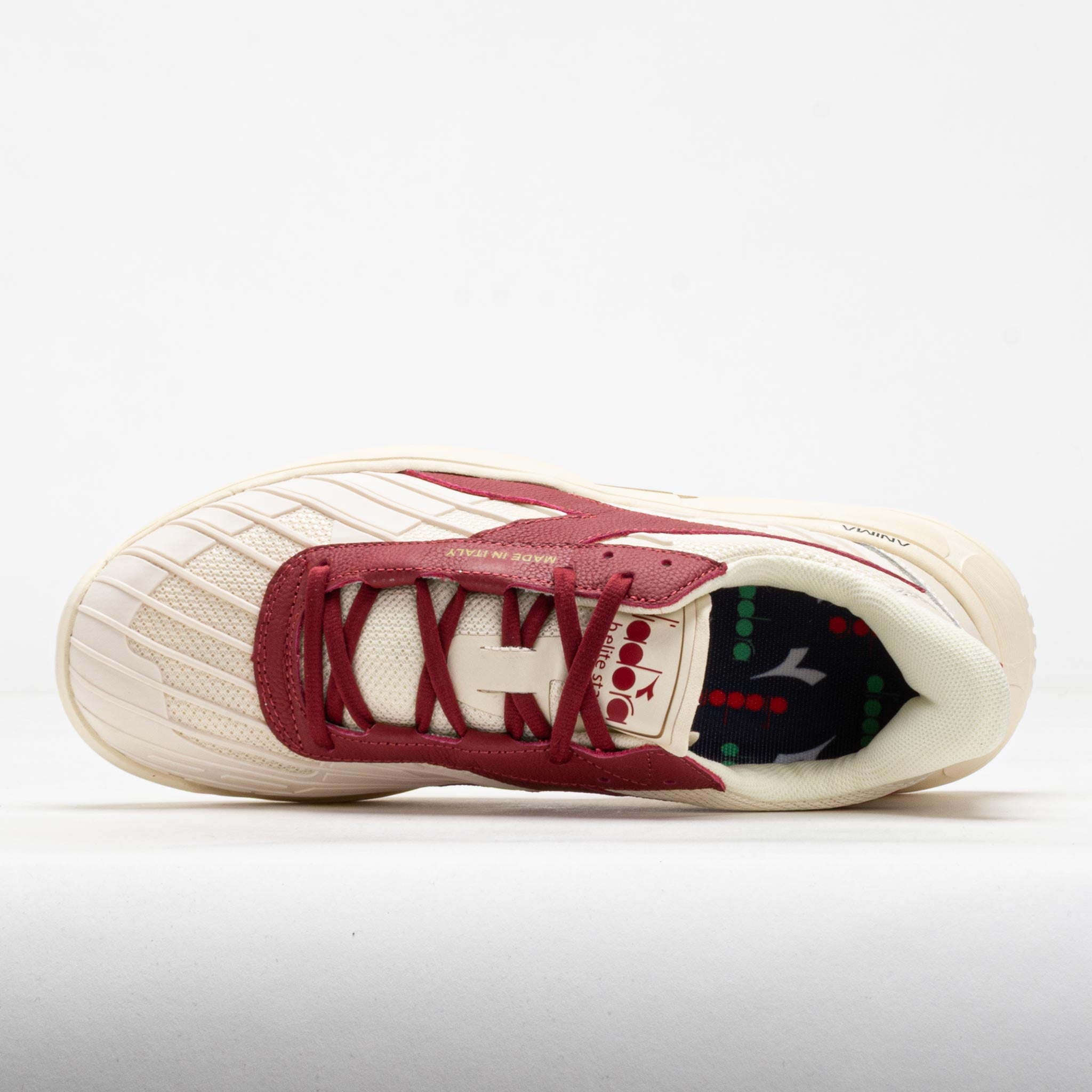Diadora B.Elite Star Unisex Whisper White/Garnet – Holabird Sports