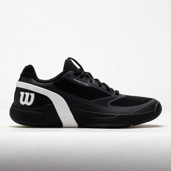 Wilson Rush Pro 5 Men's Black/White/Stormy – Holabird Sports