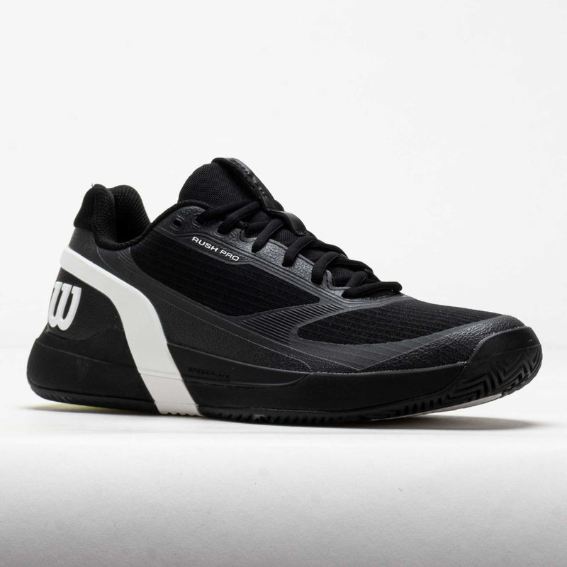Wilson Rush Pro 5 Men's Black/White/Stormy – Holabird Sports