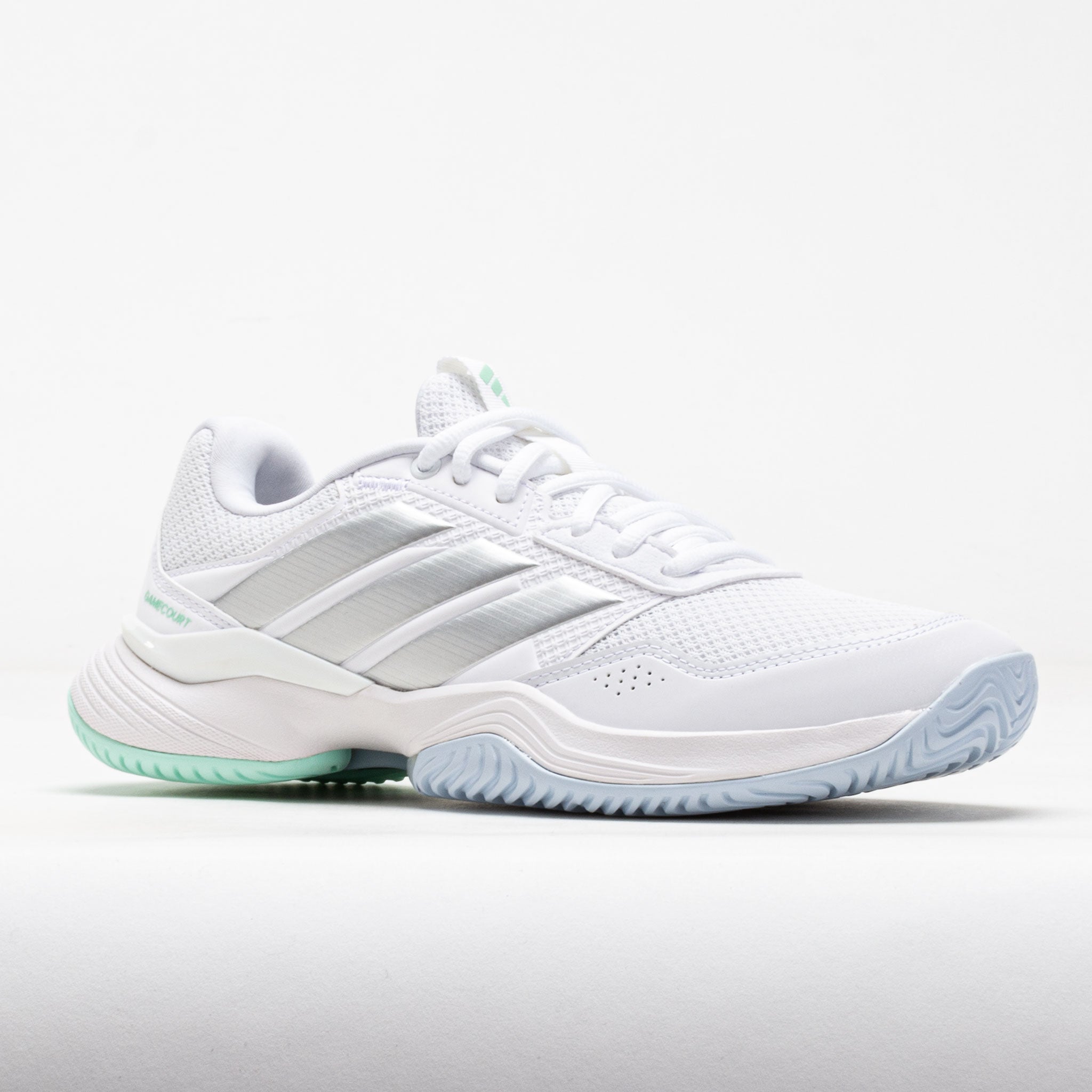adidas GameCourt 3 Women's White/Silver Metallic/Ice Blue