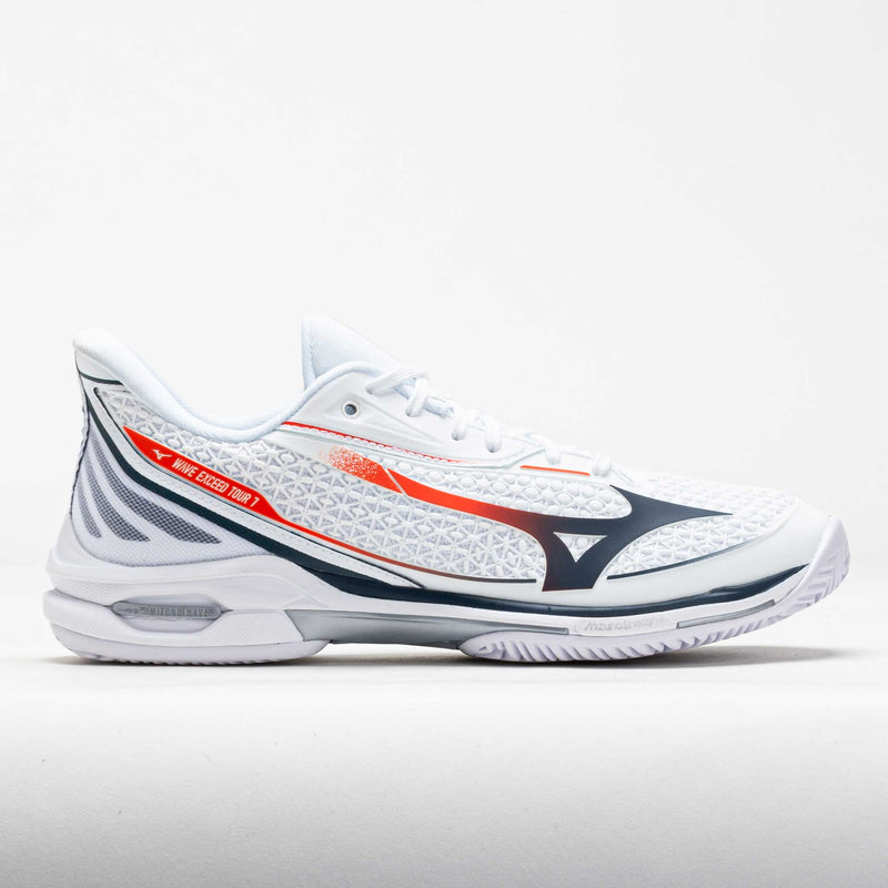 「MIZUNO WAVE」 Mizuno Wave Exceed Tour 7 CC CLay White/Insignia Blue – Holabird