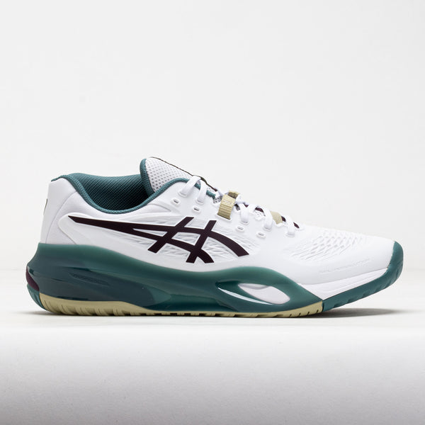 ASICS GEL-Resolution X Men's White/Dark Aubergine – Holabird Sports