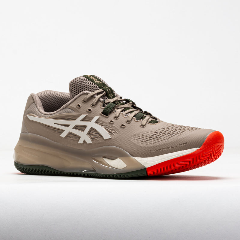 ASICS GEL-Resolution X Clay Men's Greigt/Soft Oat – Holabird Sports