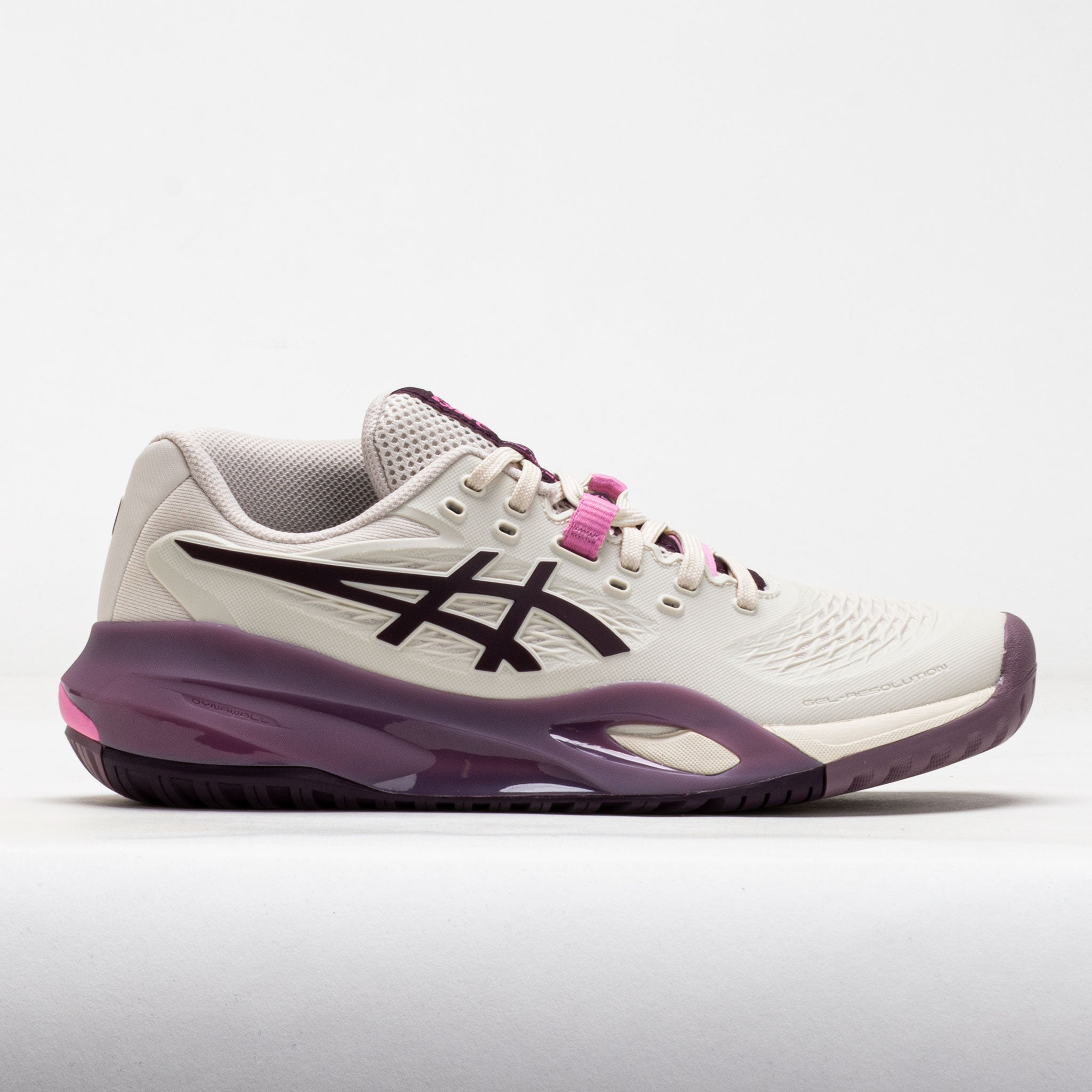 ASICS GEL-Resolution X Women's Soft Oat/Dark Aubergine – Holabird
