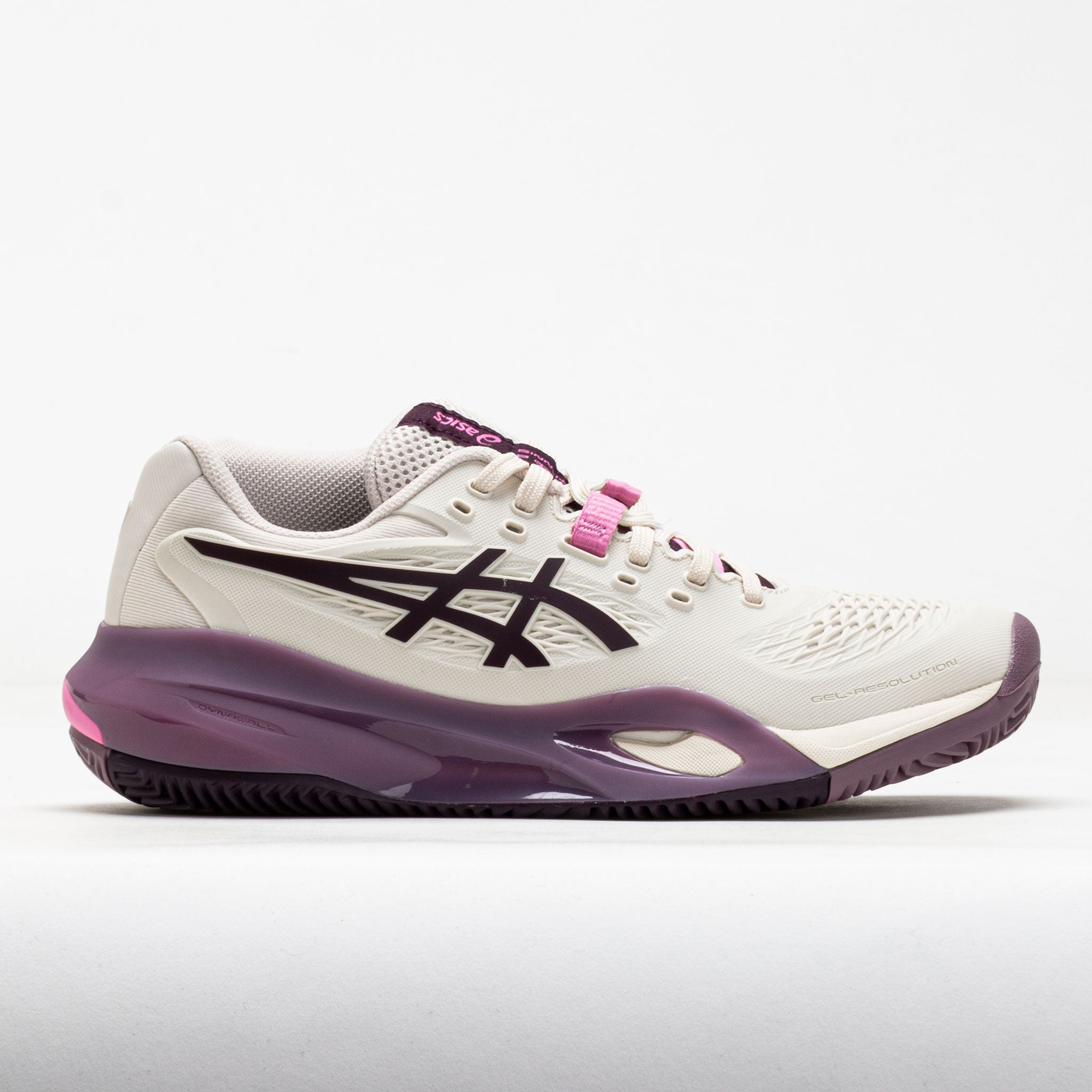 ASICS GEL-Resolution X Clay Women's Soft Oat/Dark Aubergine