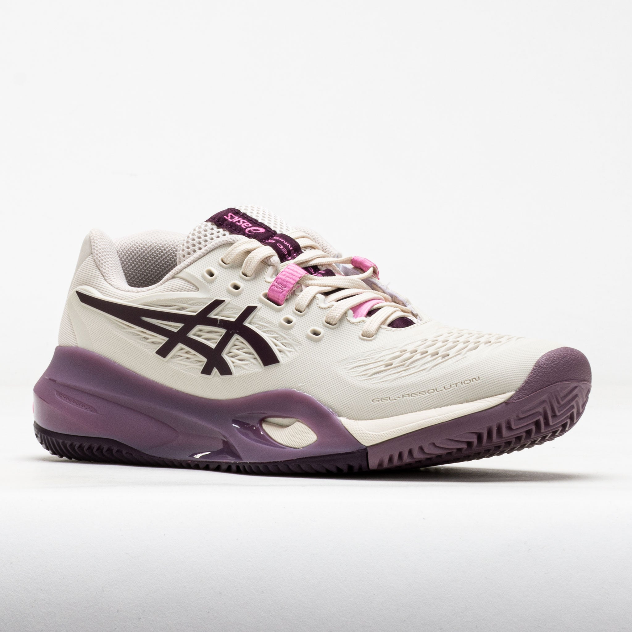 ASICS GEL-Resolution X Clay Women's Soft Oat/Dark Aubergine
