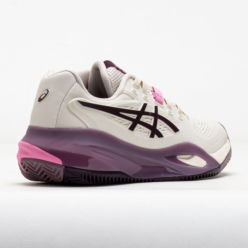 ASICS GEL-Resolution X Clay Women's Soft Oat/Dark Aubergine
