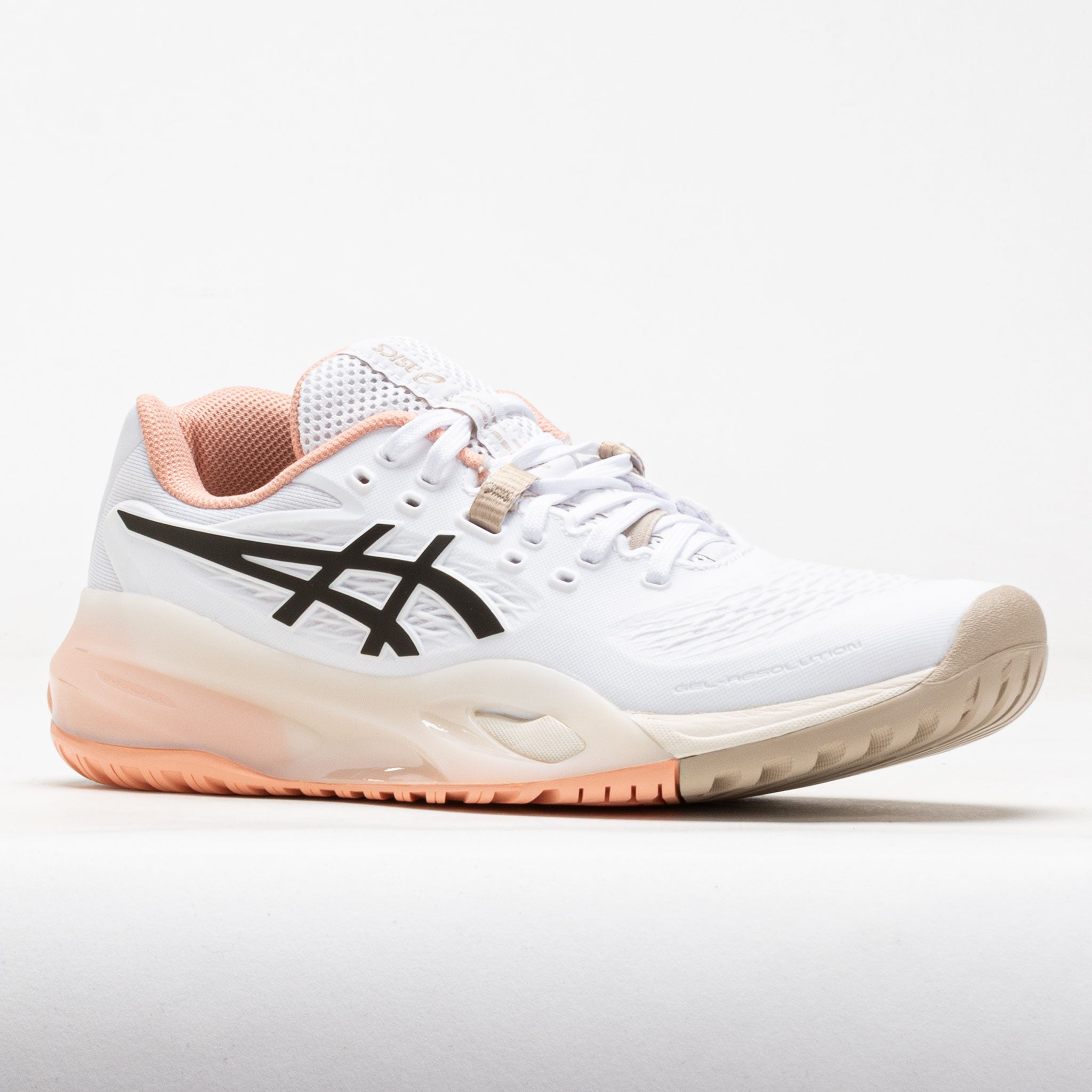 ASICS GEL-Resolution X Women's White/Black Coffee – Holabird Sports