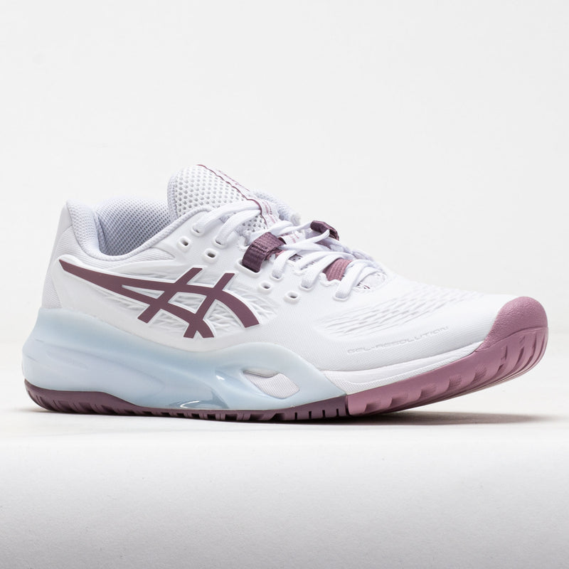 ASICS GEL-Resolution X Women's White/Dusty Mauve – Holabird Sports