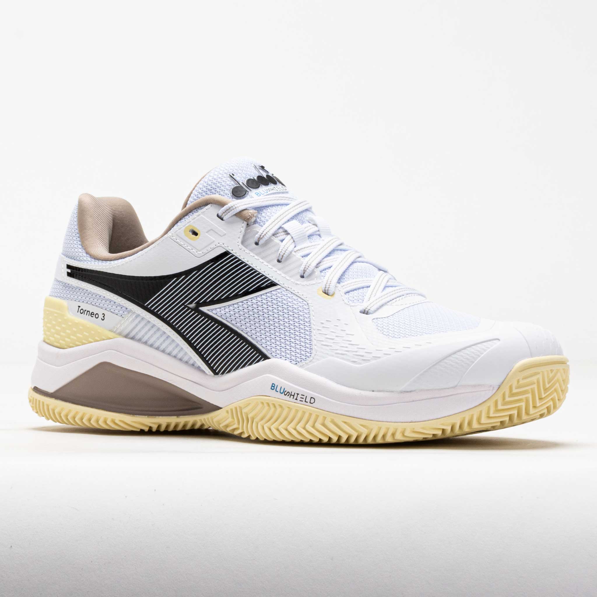 Diadora Blushield Torneo 3 Clay Men's White/Black/Rutabaga