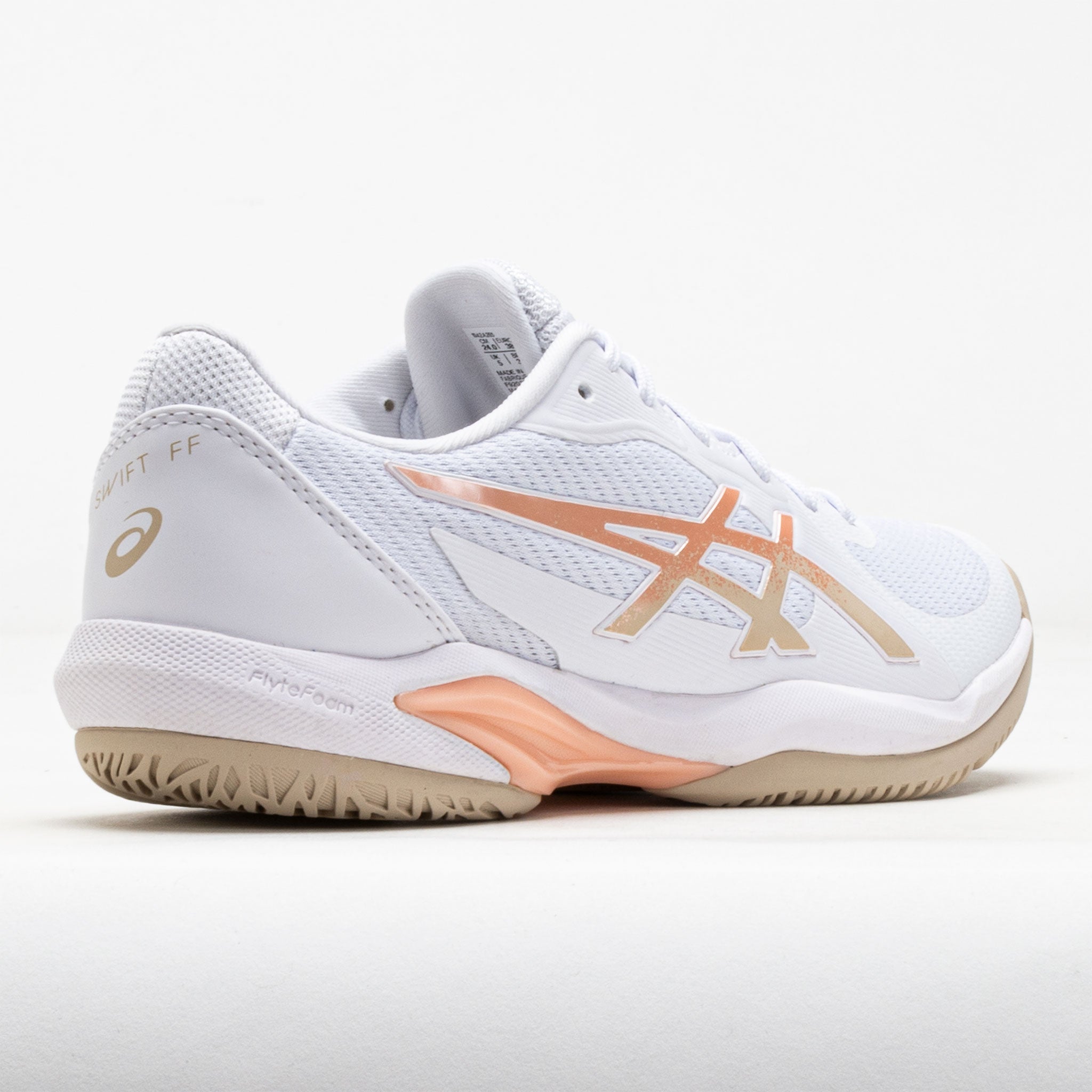 ASICS Solution Swift FF 2 Women's White/Cantaloupe – Holabird Sports