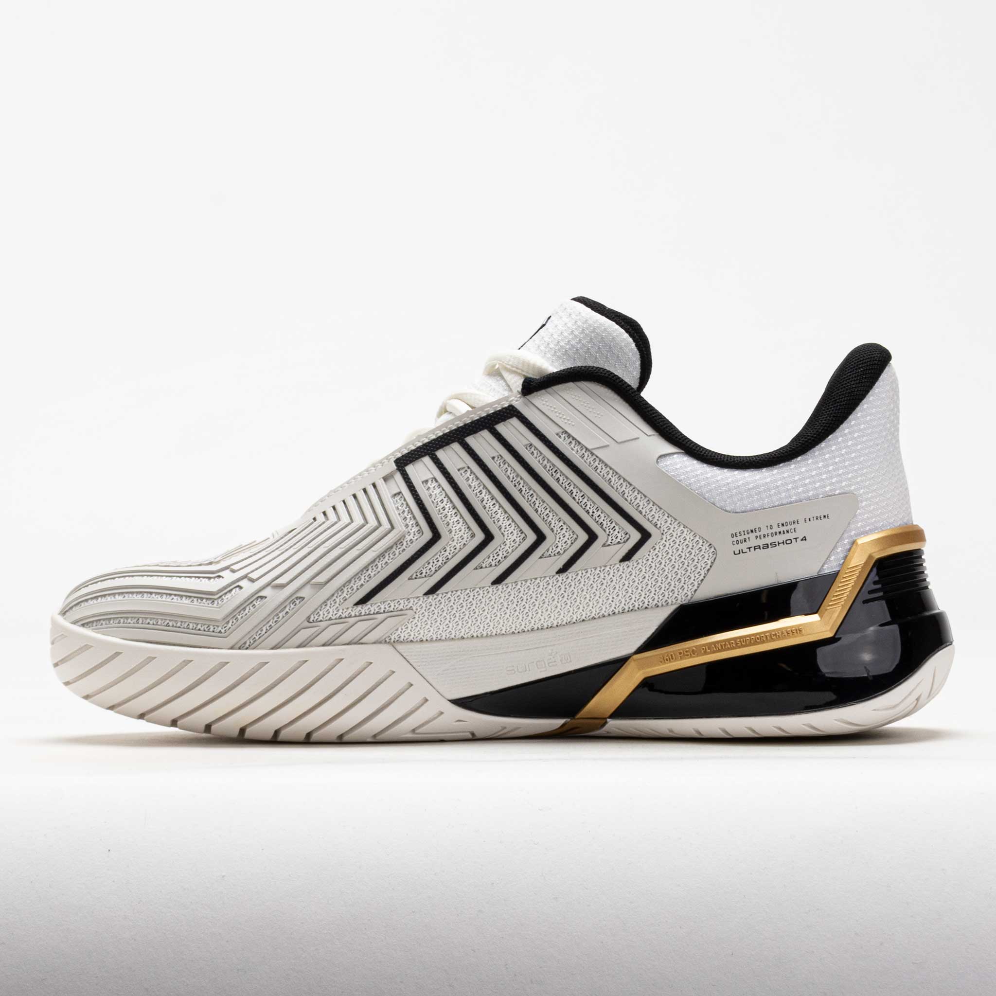 K-Swiss Ultrashot 4 Men's Blanc de Blanc/Moonless Night/Gold