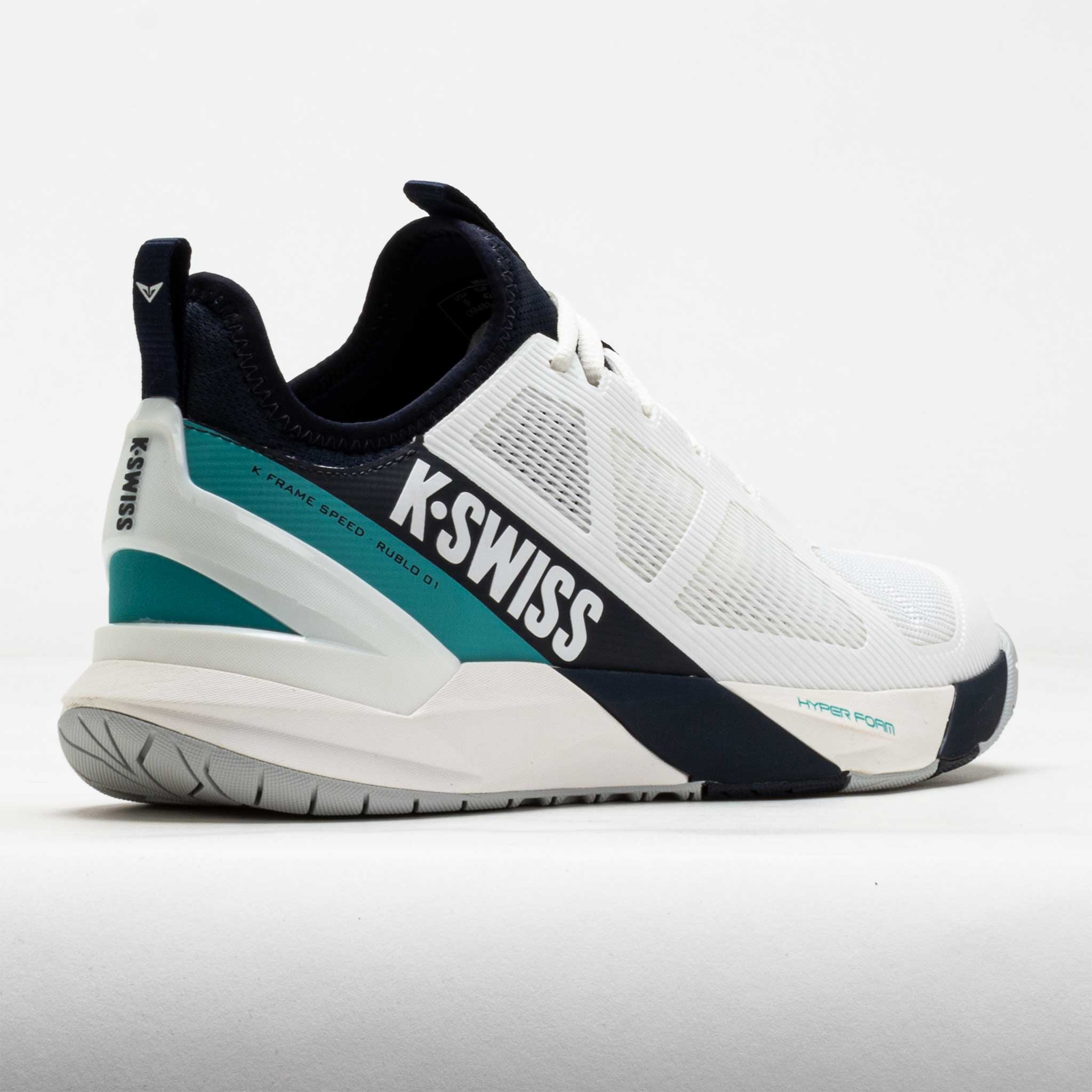 K-Swiss K-Frame Speed Rublo Men's Blanc de Blanc/Carbon/Baltic
