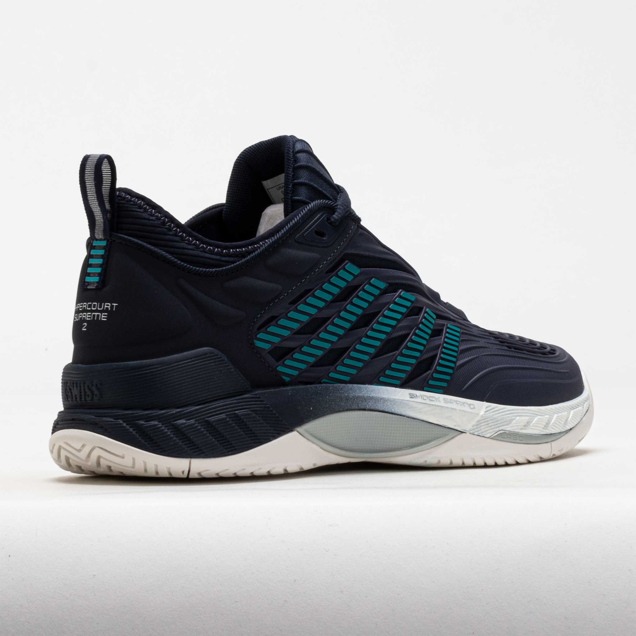 K-Swiss Hypercourt Supreme 2 Men's Carbon/Blanc de Blanc/Baltic