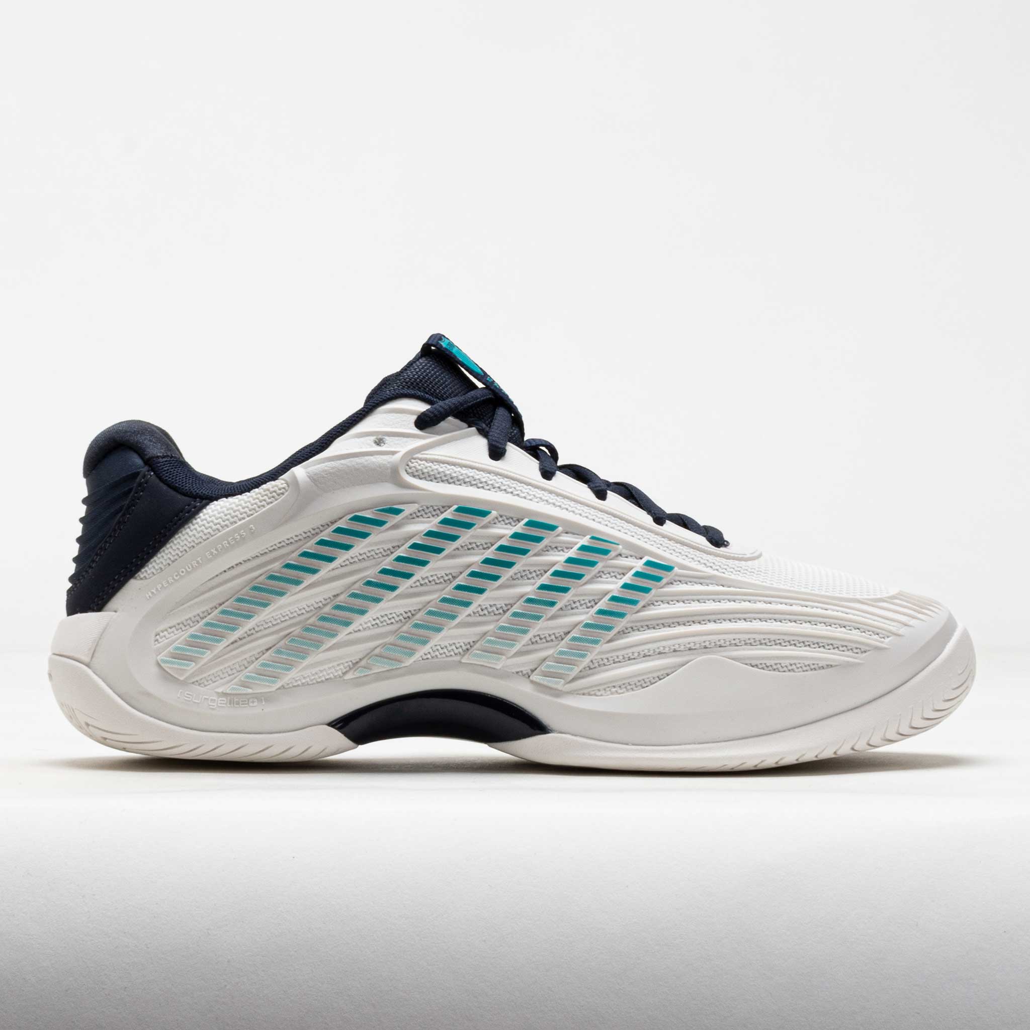 K-Swiss Hypercourt Express 3 Men's Blanc de Blanc/Carbon/Baltic