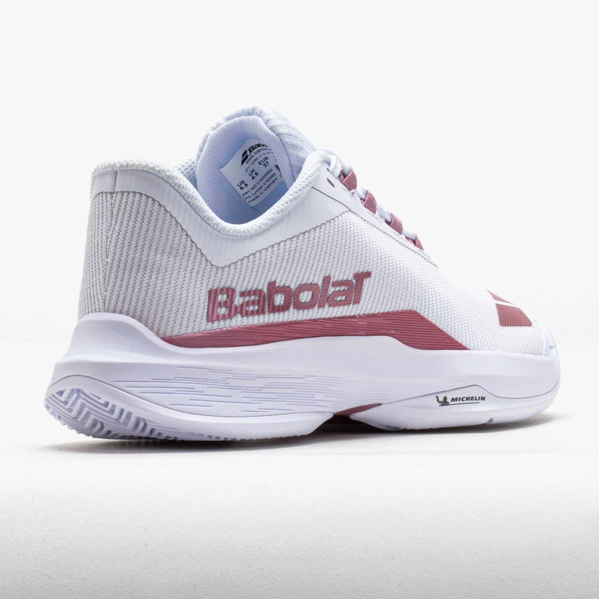 Babolat Jet Tere 2 Clay Women's White/Gold Pink – Holabird Sports