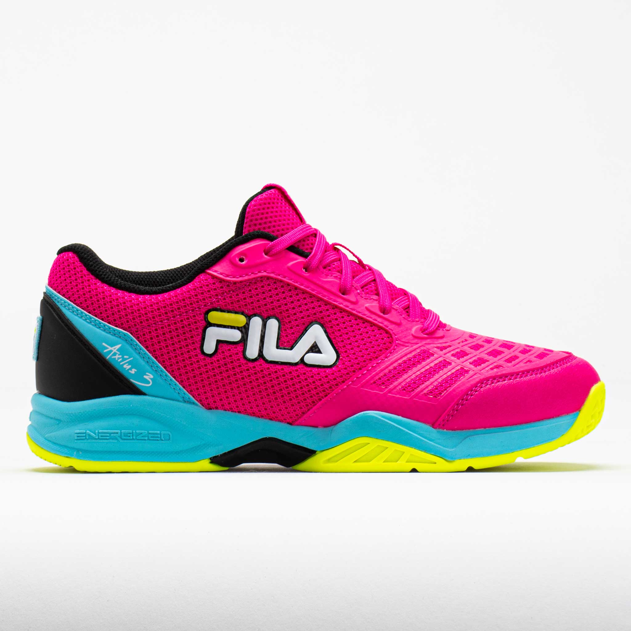 Fila Axilus 3 Junior Pink Glo/Bluefish/Safety Yellow