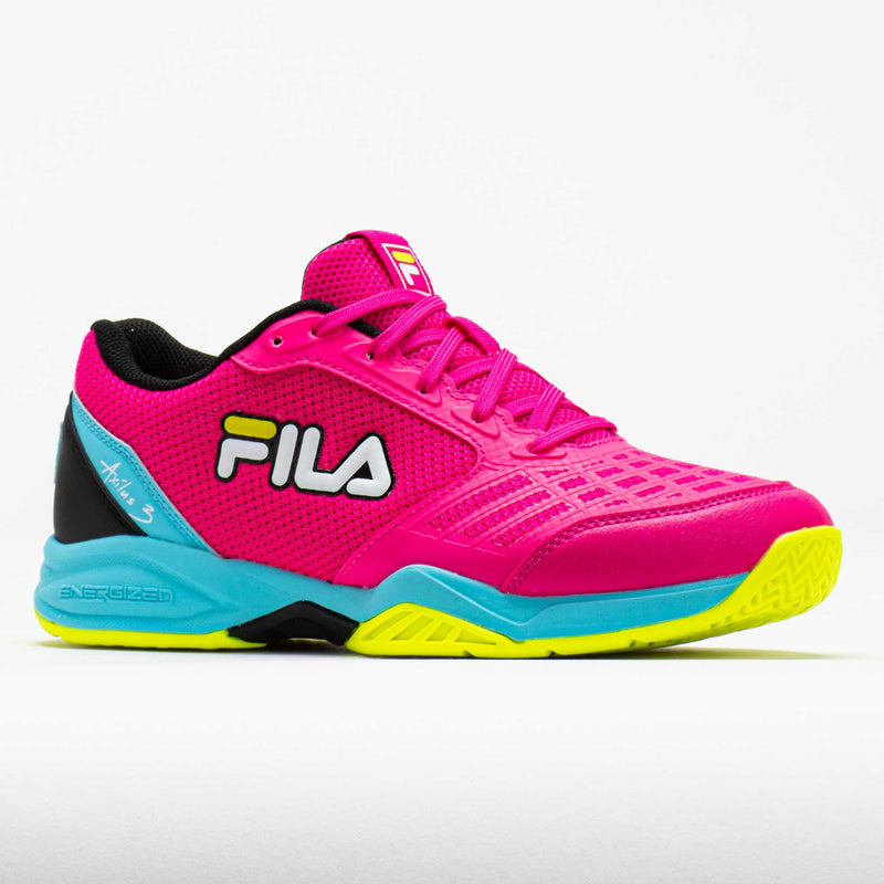 Fila Axilus 3 Junior Pink Glo/Bluefish/Safety Yellow