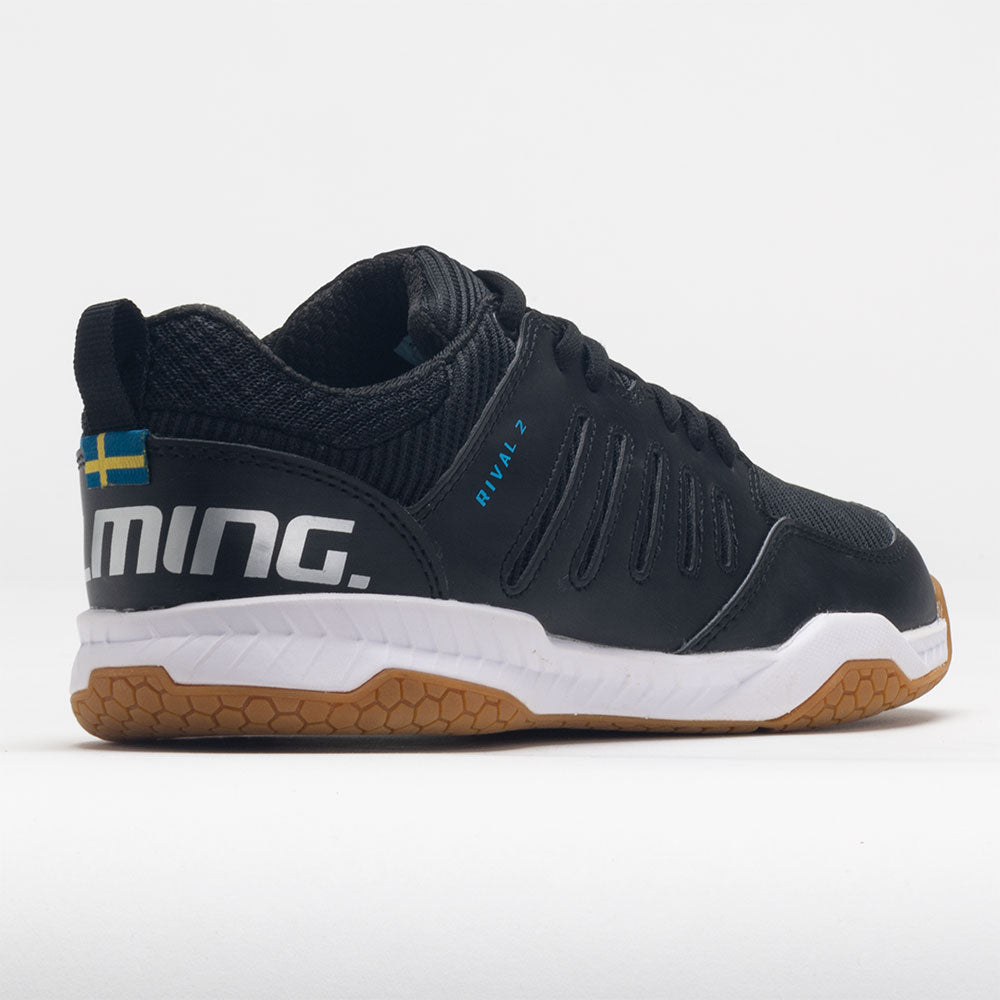 Salming Rival 2 Junior Black Junior Squash Shoes Size 5 Width Medium