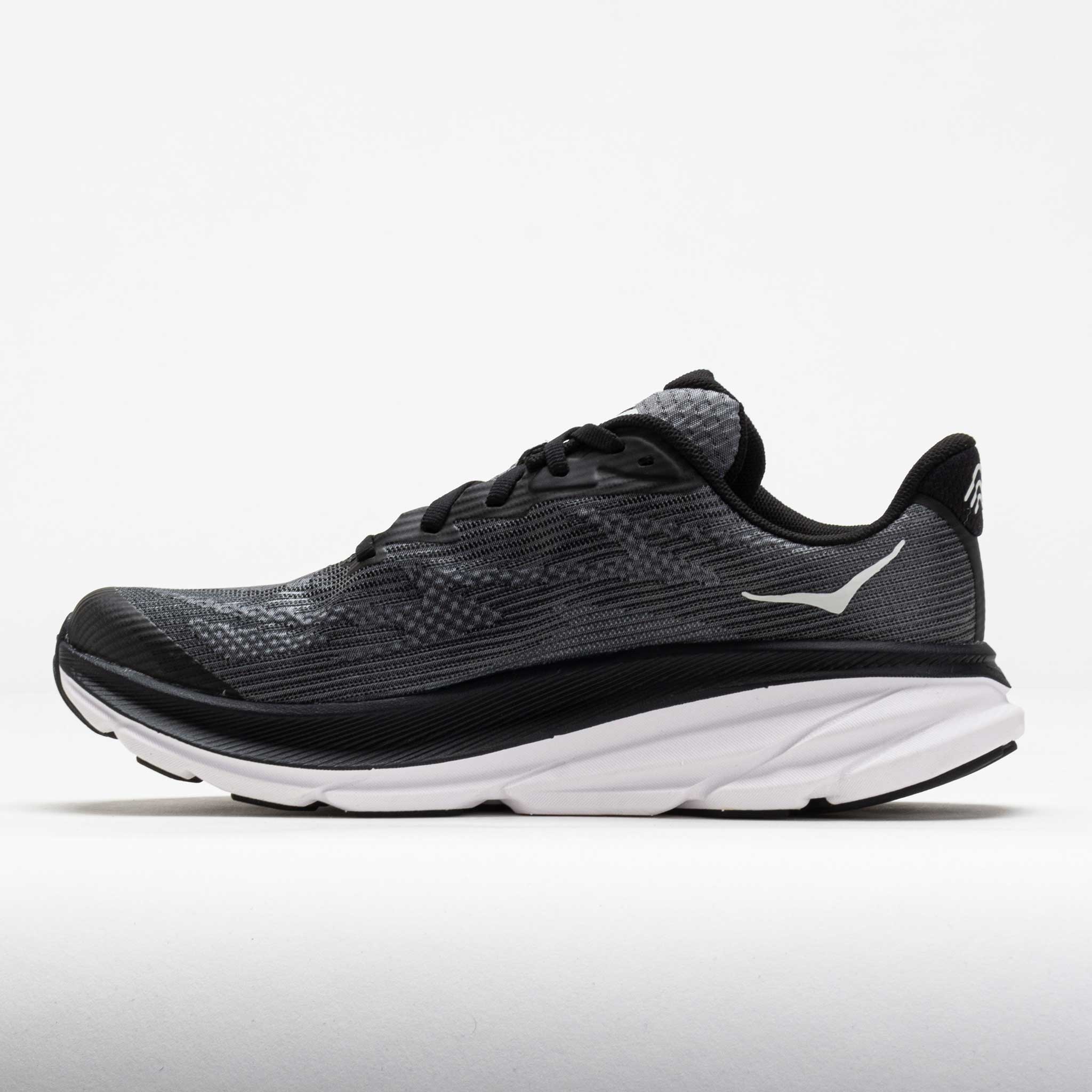 HOKA Clifton 9 Junior Black/White – Holabird Sports
