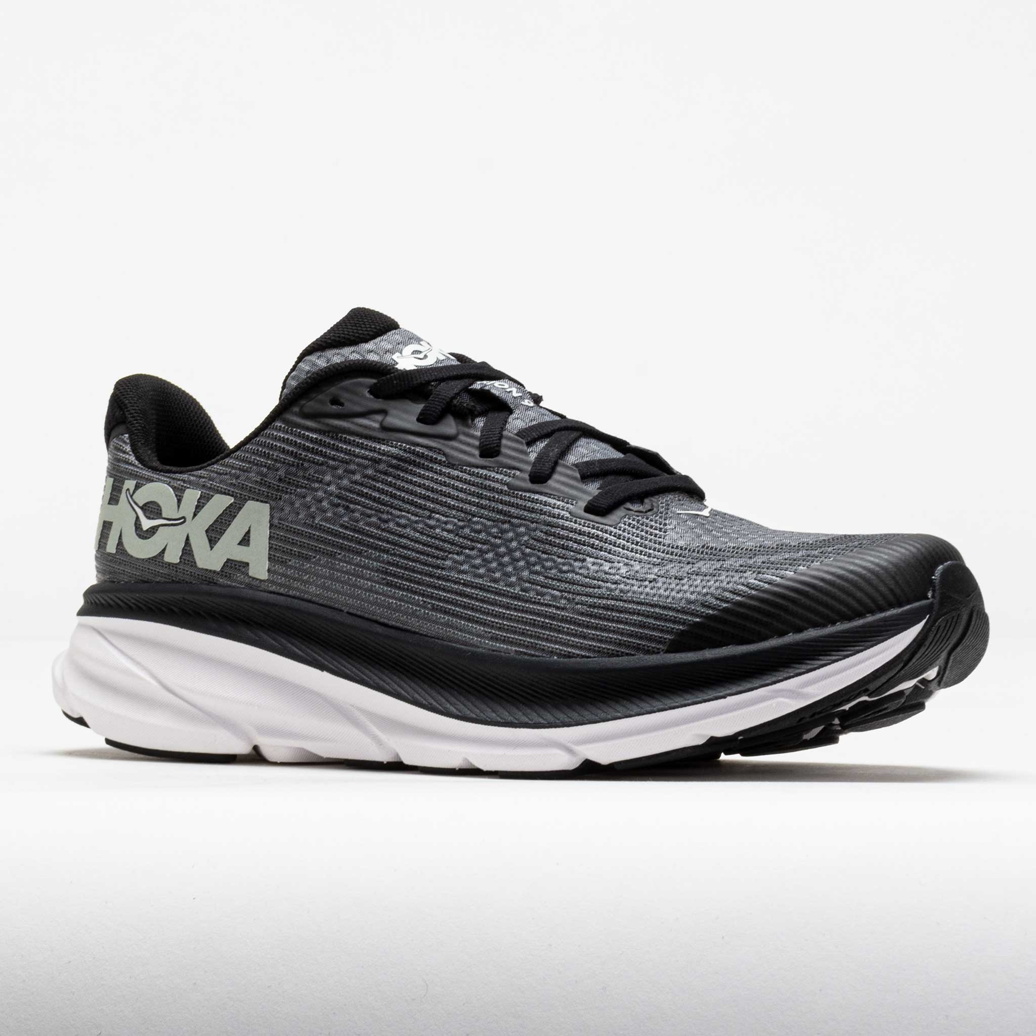 HOKA Clifton 9 Junior Black/White – Holabird Sports