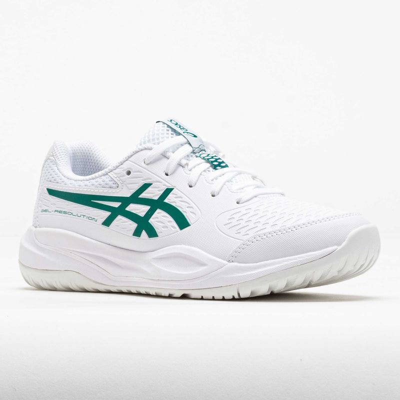 ASICS GEL-Resolution X Junior White/Pitch Green