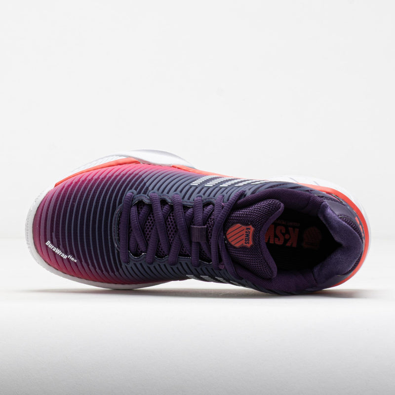 K-Swiss Hypercourt Express 2 Junior Purple Plumeria/White/Hot Coral