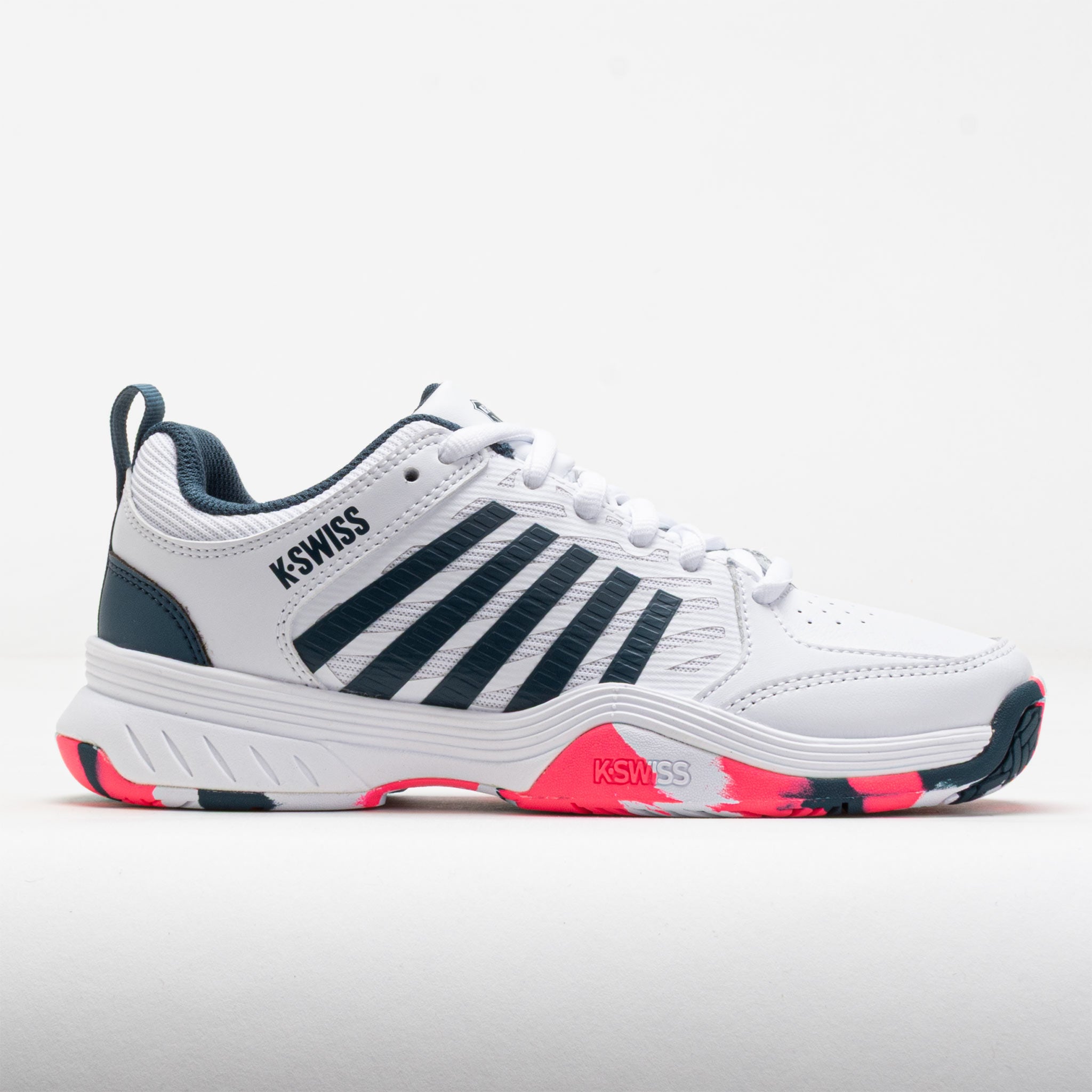 K-Swiss Court Express 2 Junior White/Stargazer/Neon Blaze