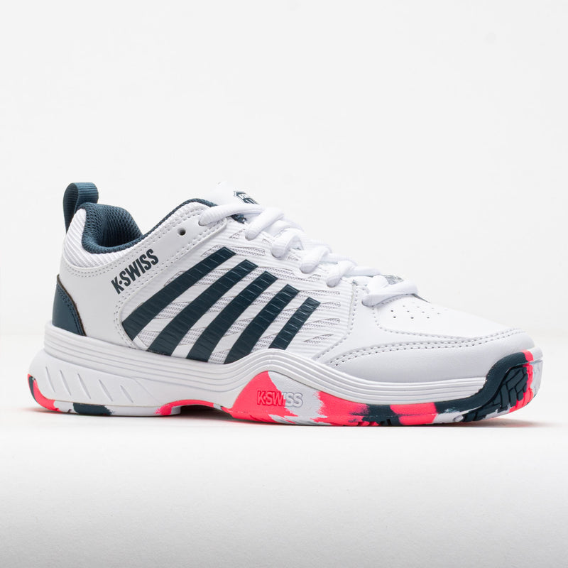 K-Swiss Court Express 2 Junior White/Stargazer/Neon Blaze