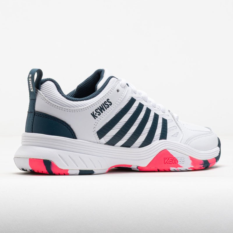 K-Swiss Court Express 2 Junior White/Stargazer/Neon Blaze