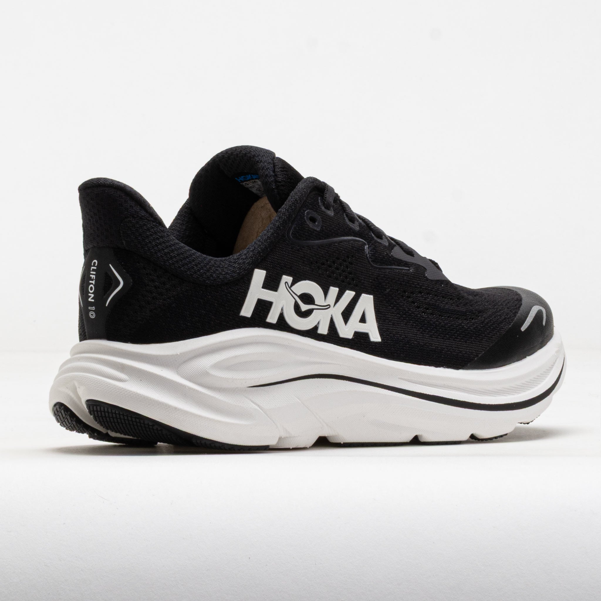 国内配送 HOKA CLIFTON 10 BLACK/WHITE HOKA Clifton 10 Men's Shoes Black/White | Running Warehouse