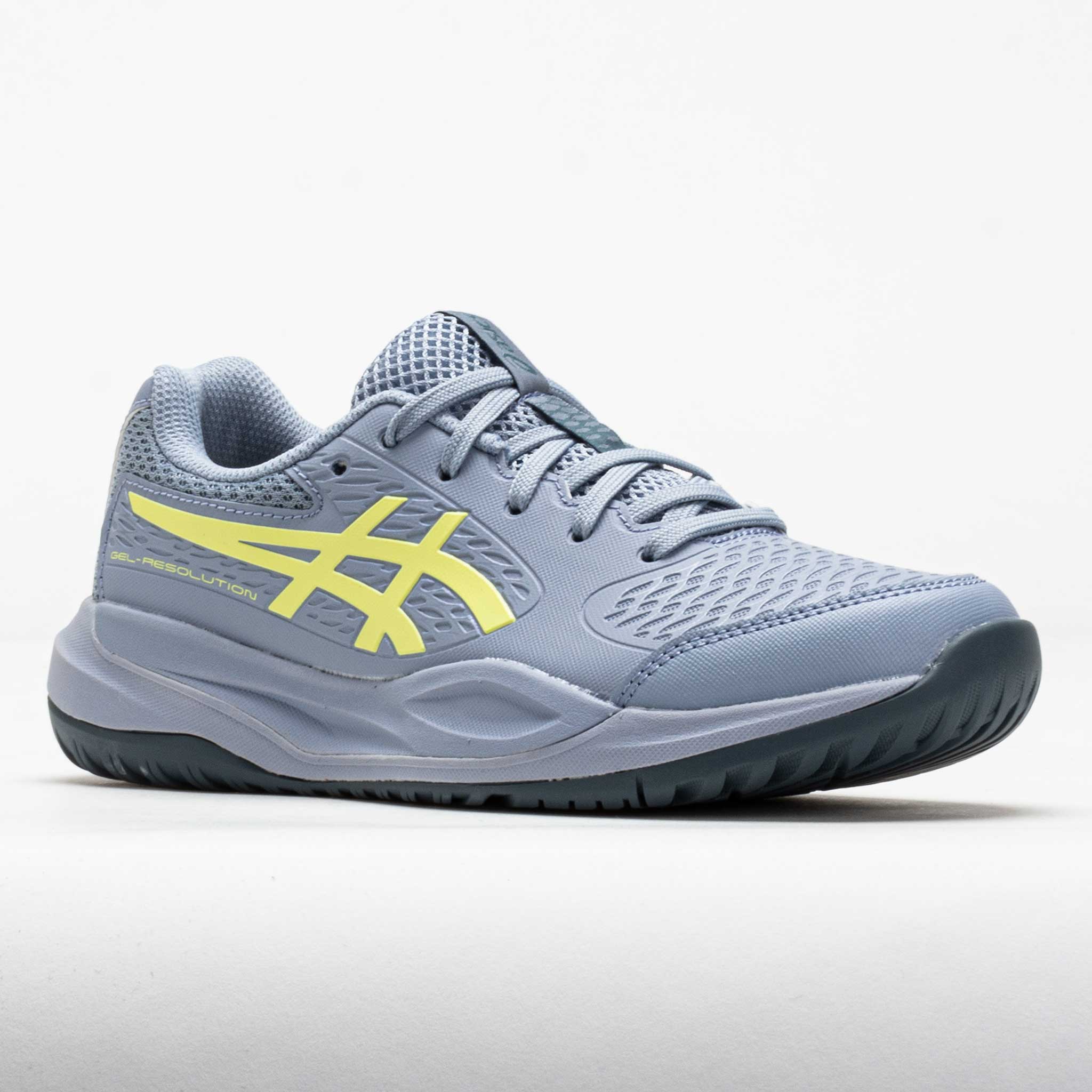ASICS GEL-Resolution X Junior Grey Blue/Pistachio – Holabird Sports