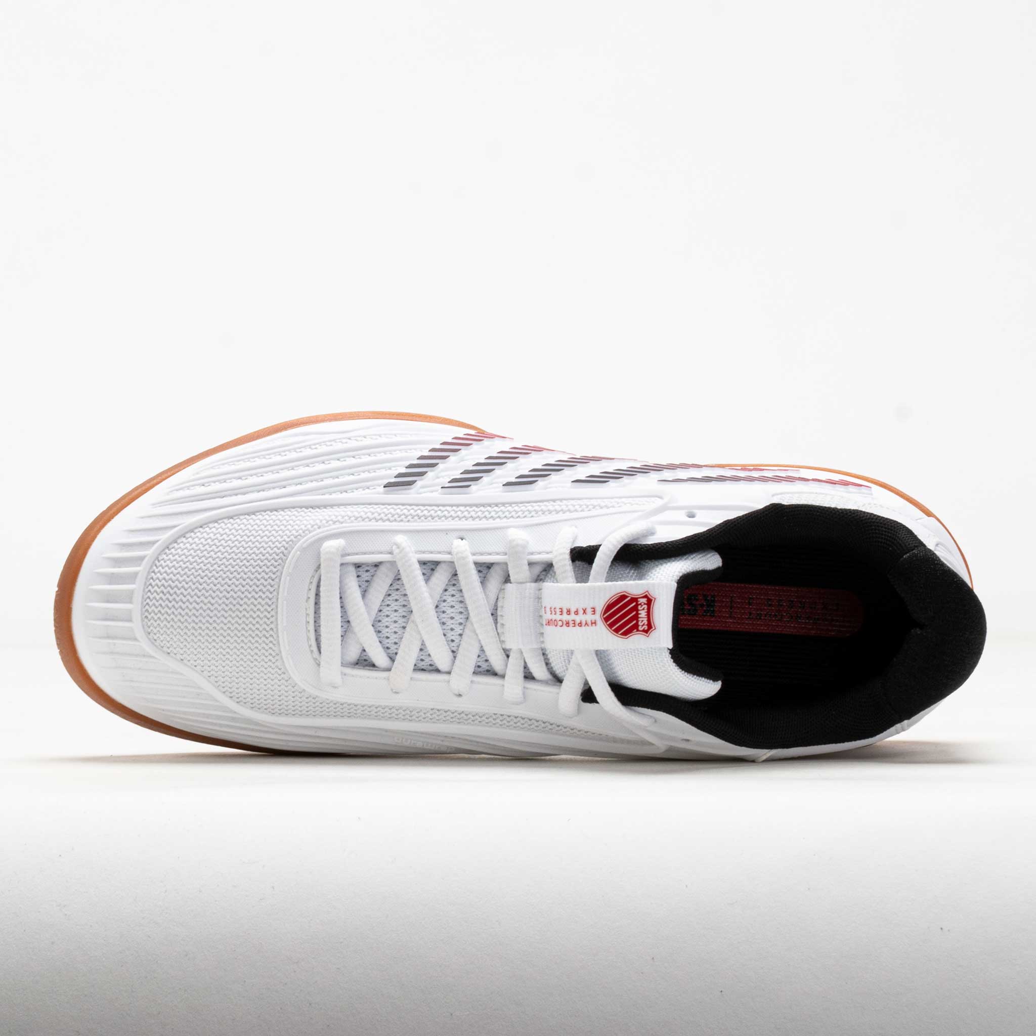 K-Swiss Hypercourt Express 3 Indoor Men's White/Black/High Risk Red
