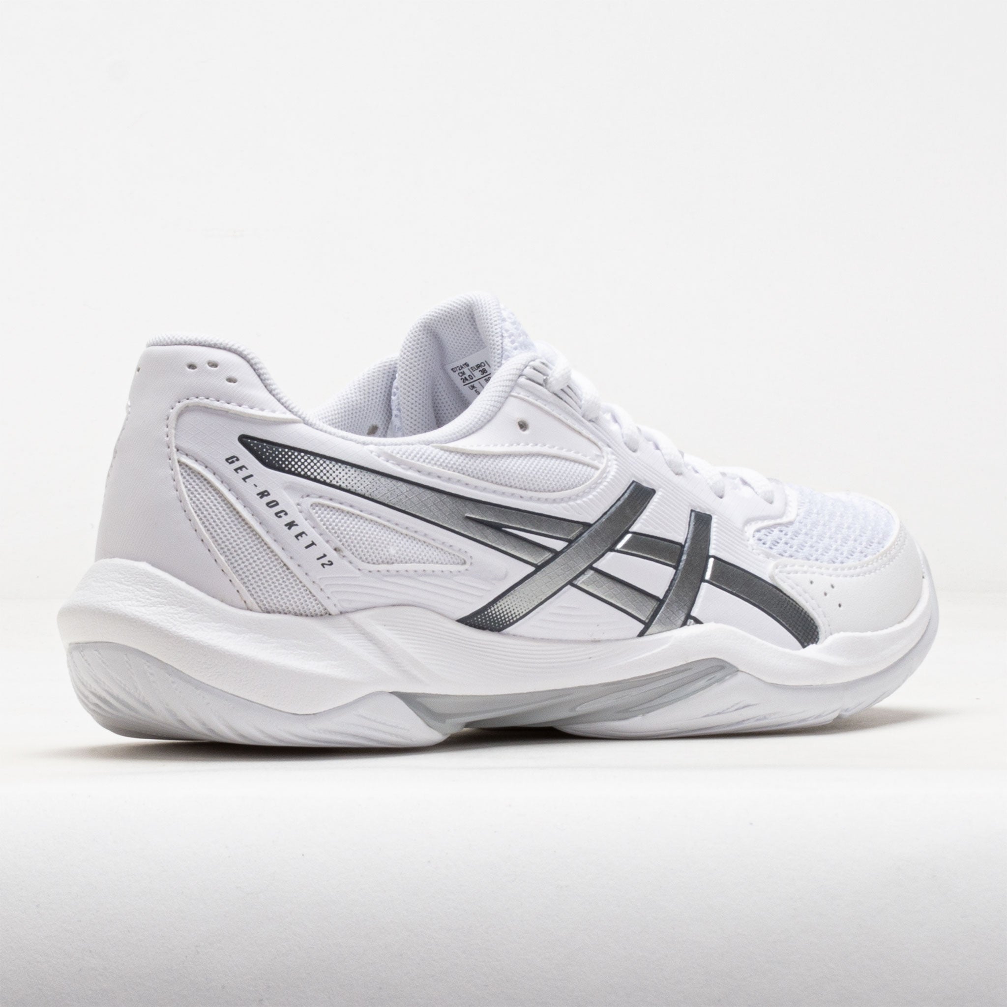 ASICS GEL-Rocket 12 Women's White/Pure Silver – Holabird Sports