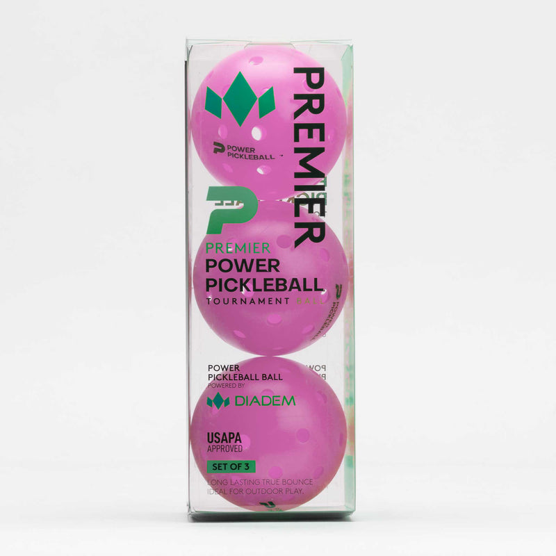 Diadem Power Pickleball Outdoor Ball 3 Pack
