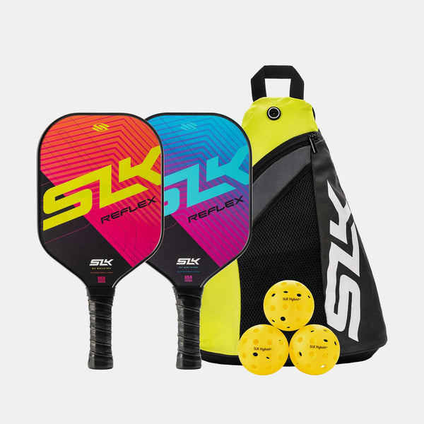 Selkirk SLK Reflex Bundle (2 Paddles, 3 Balls, Sling Bag)