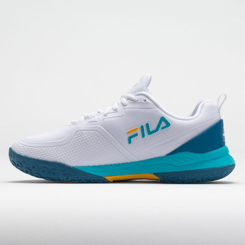 Fila Volley Burst Women's  White/Scuba Blue/Gold Fusion