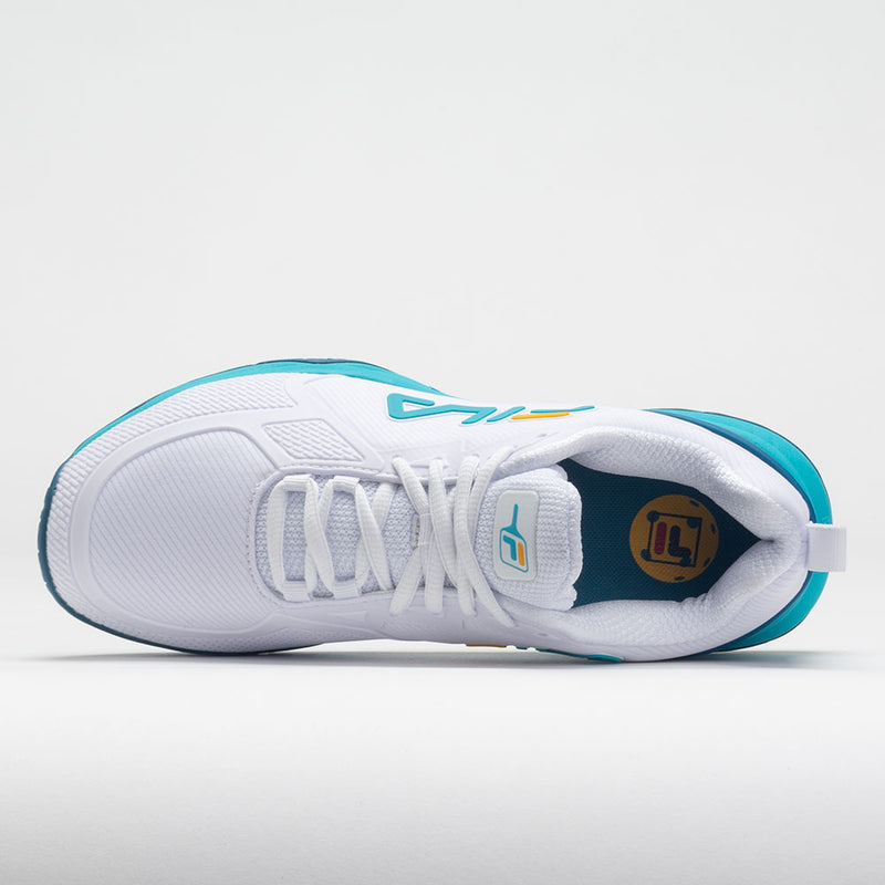 Fila Volley Burst Women's  White/Scuba Blue/Gold Fusion